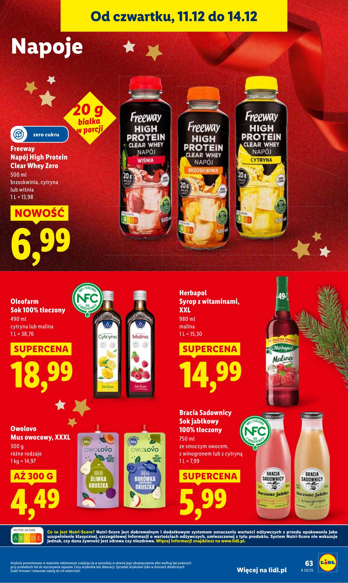 Lidl Lenkija - OFERTA WAŻNA OD 11.12 DO 14.12 63 puslapis