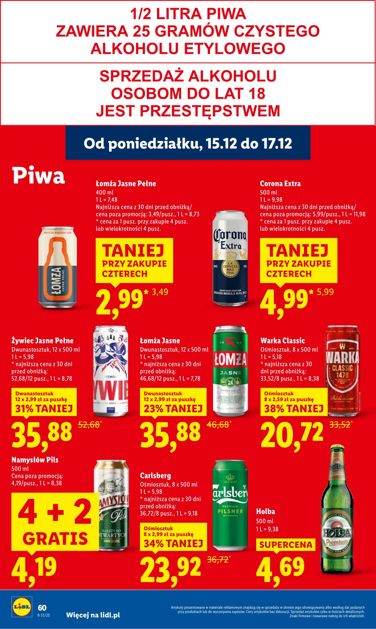 Lidl Lenkija - OFERTA WAŻNA OD 15.12 DO 17.12 62 puslapis