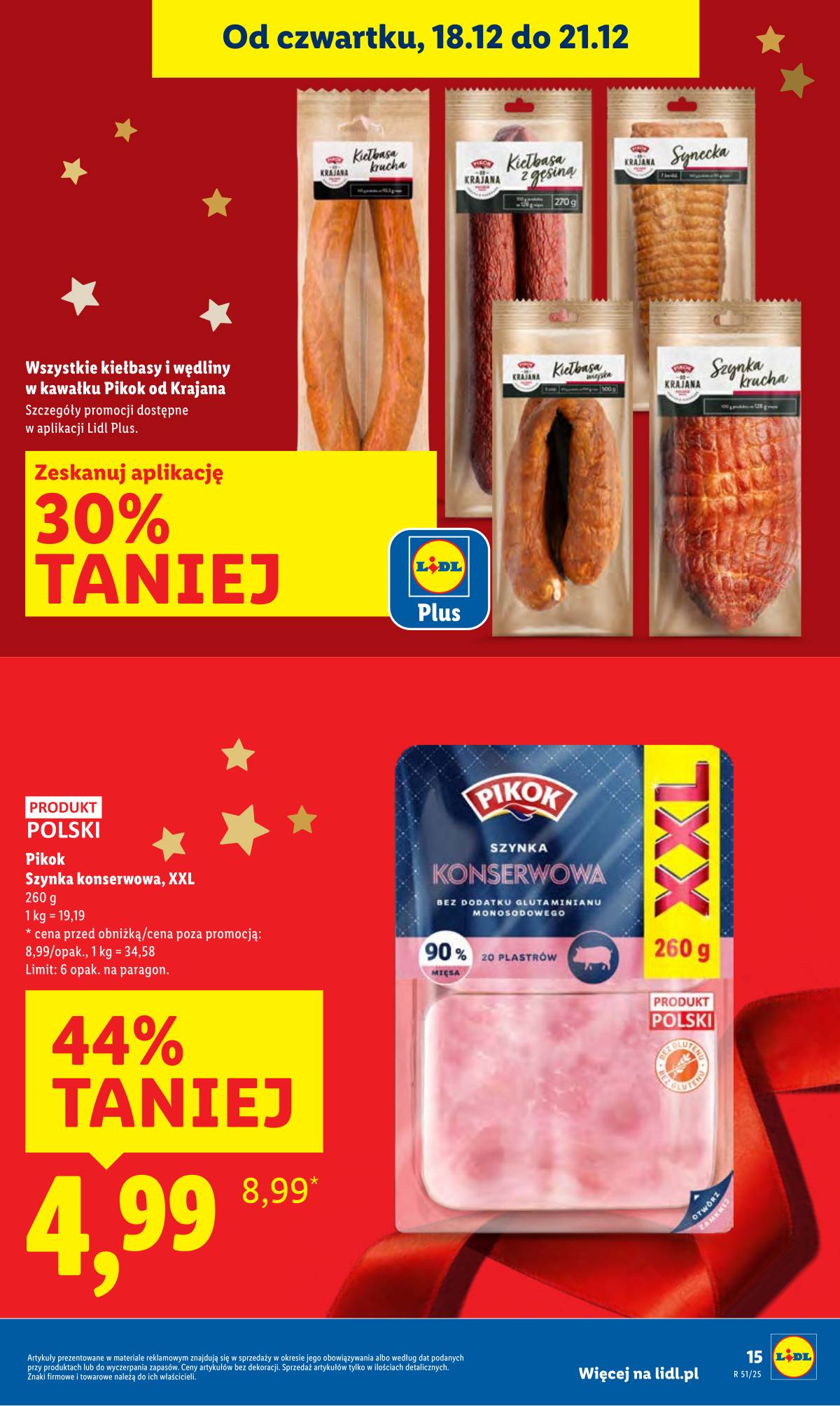 Lidl Lenkija - OFERTA WAŻNA OD 18.12 DO 21.12 15 puslapis