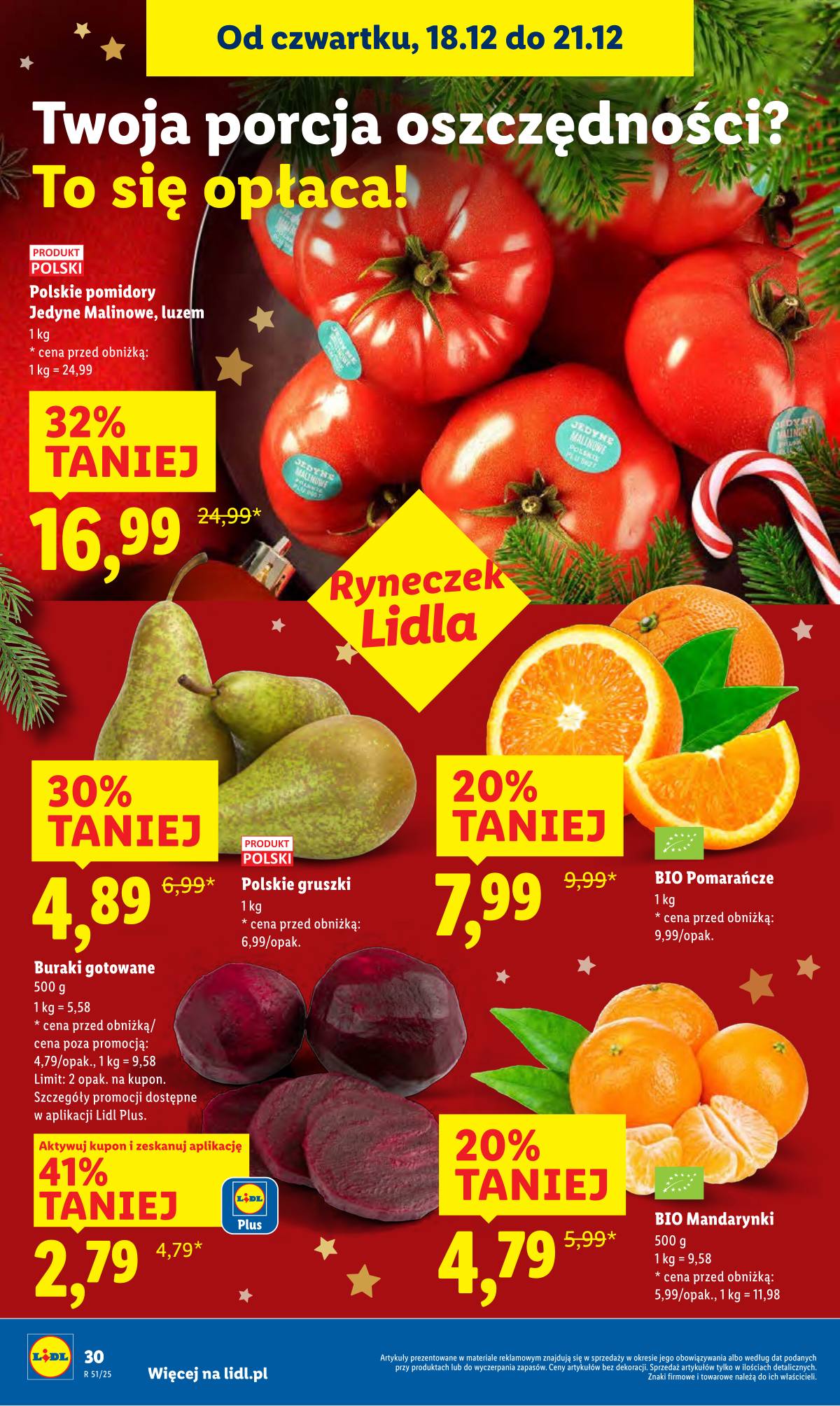 Lidl Lenkija - OFERTA WAŻNA OD 18.12 DO 21.12 30 puslapis