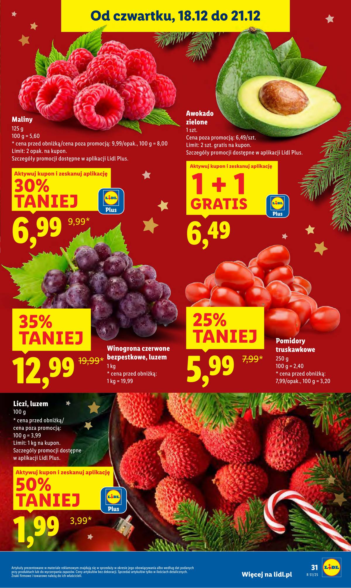 Lidl Lenkija - OFERTA WAŻNA OD 18.12 DO 21.12 31 puslapis