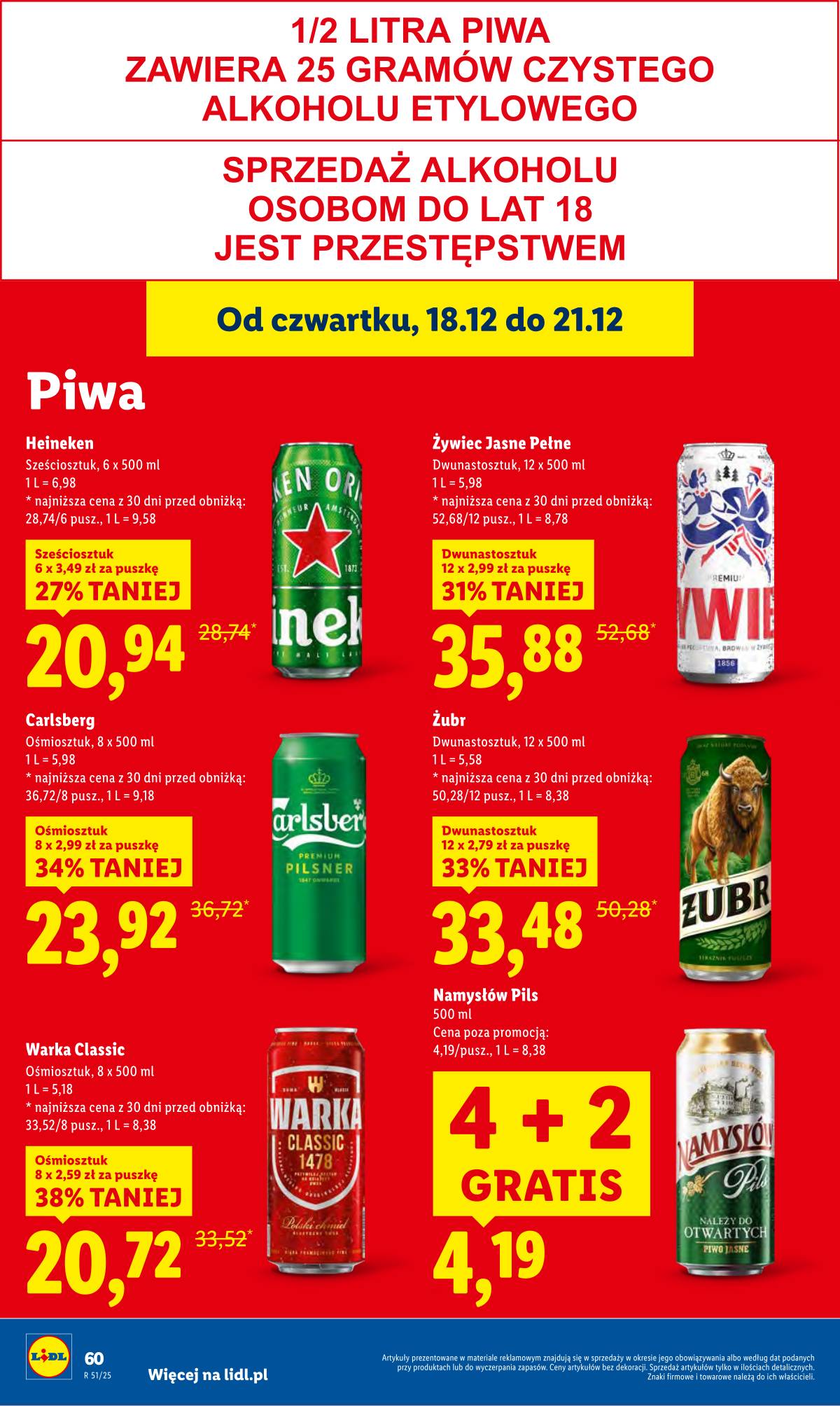Lidl Lenkija - OFERTA WAŻNA OD 18.12 DO 21.12 62 puslapis