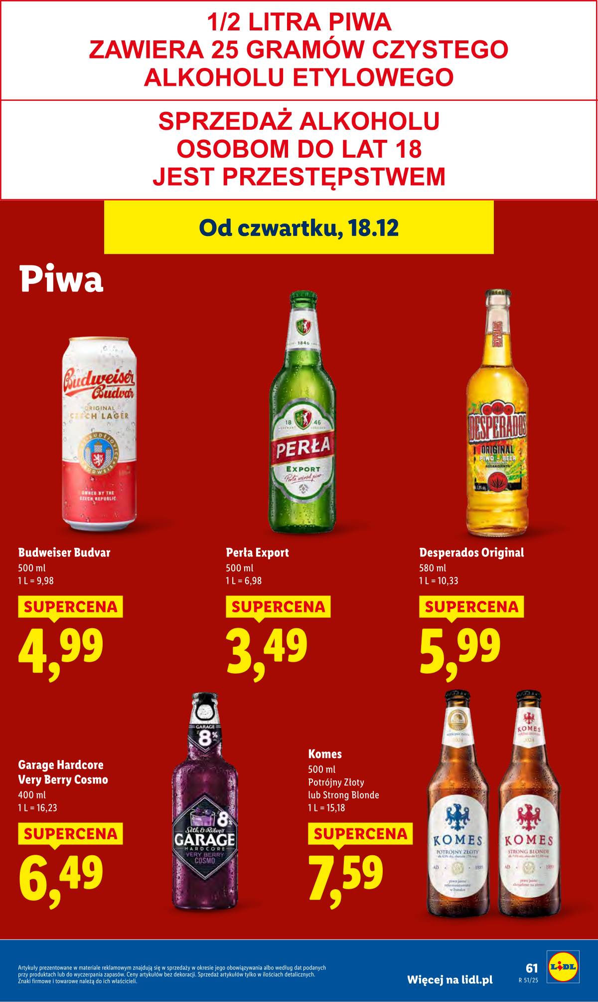 Lidl Lenkija - OFERTA WAŻNA OD 18.12 DO 21.12 63 puslapis