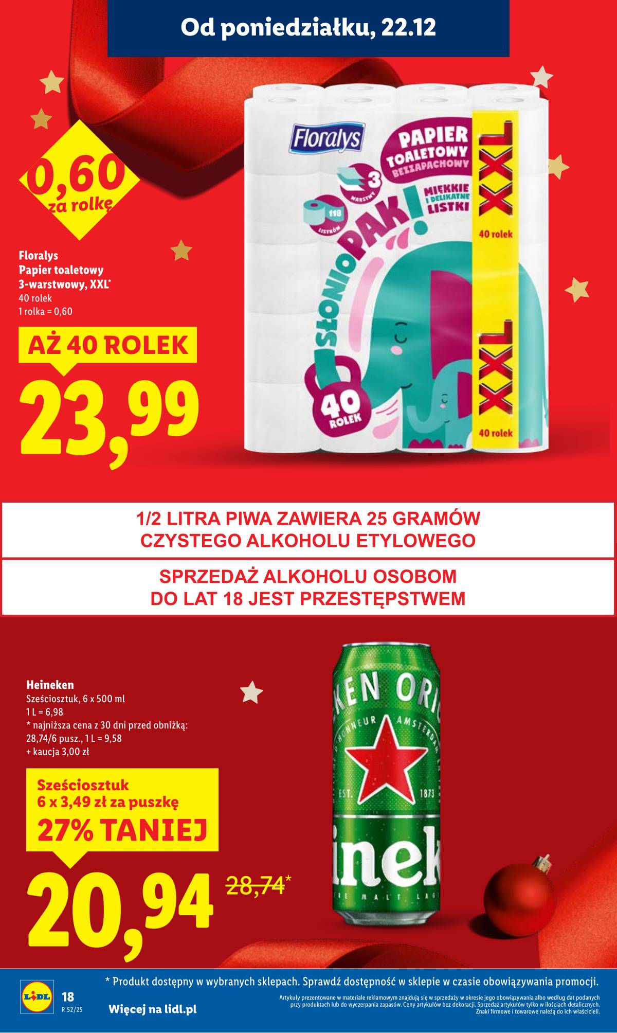 Lidl Lenkija - OFERTA WAŻNA OD 22.12 DO 23.12 18 puslapis