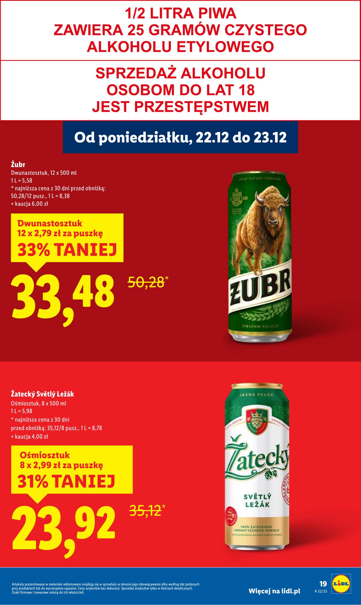 Lidl Lenkija - OFERTA WAŻNA OD 22.12 DO 23.12 19 puslapis