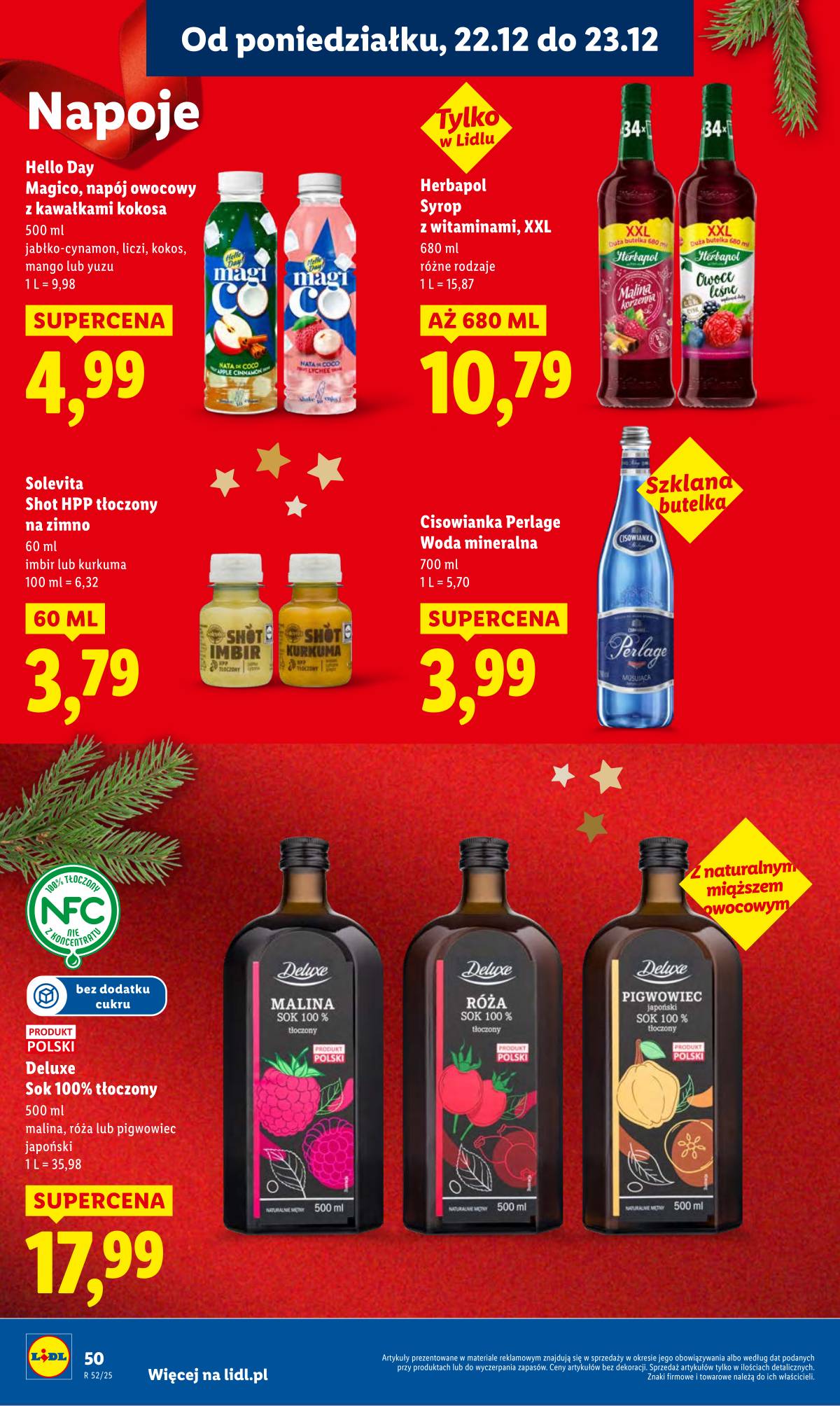 Lidl Lenkija - OFERTA WAŻNA OD 22.12 DO 23.12 52 puslapis
