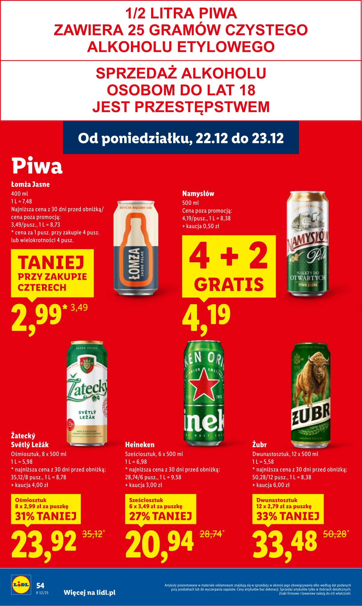 Lidl Lenkija - OFERTA WAŻNA OD 22.12 DO 23.12 56 puslapis