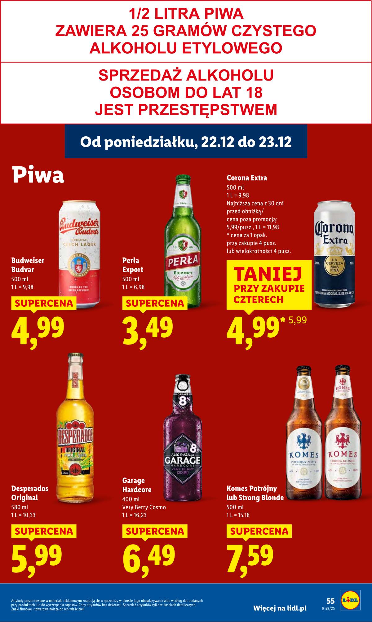 Lidl Lenkija - OFERTA WAŻNA OD 22.12 DO 23.12 57 puslapis