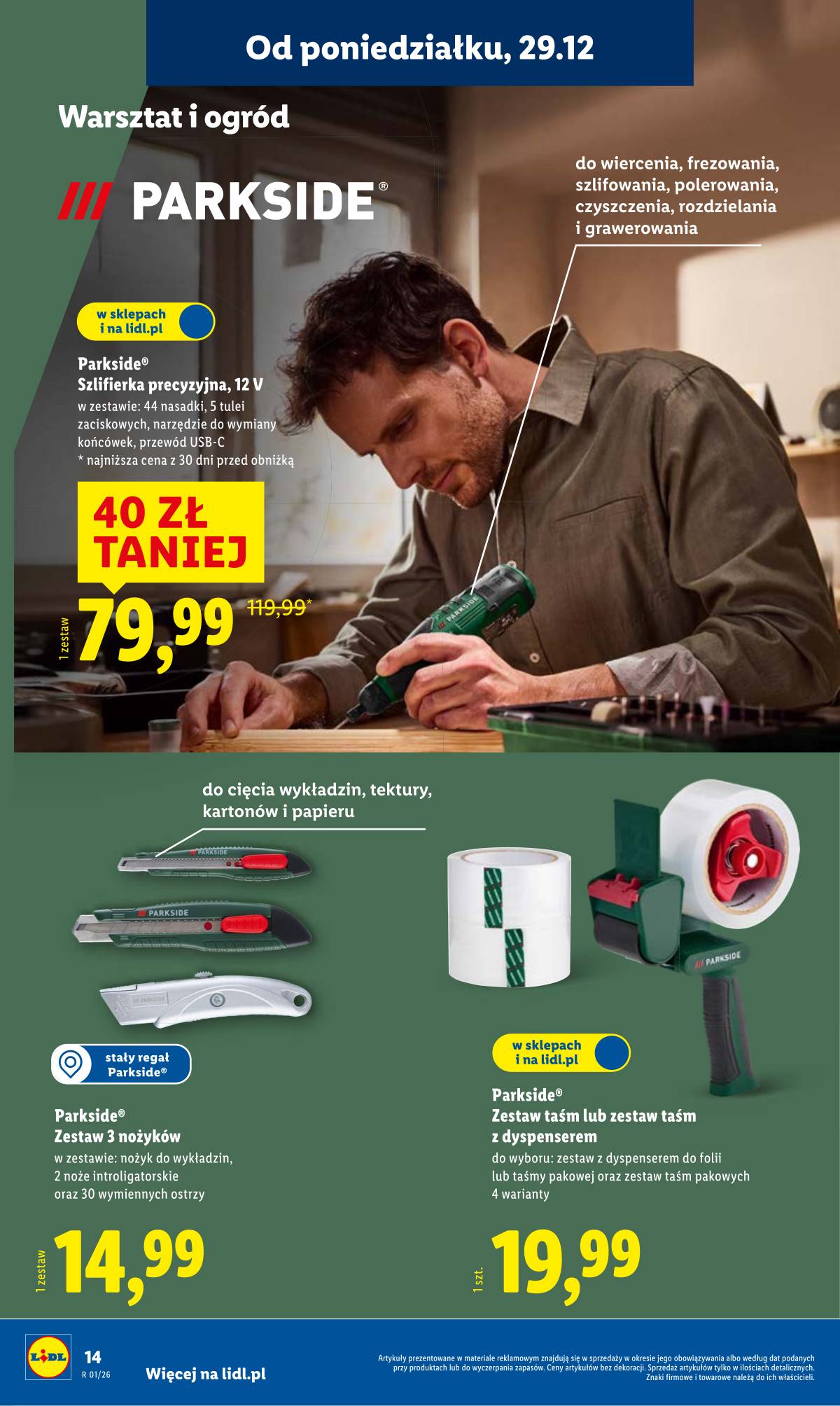 Lidl Lenkija - OFERTA WAŻNA OD 29.12 14 puslapis