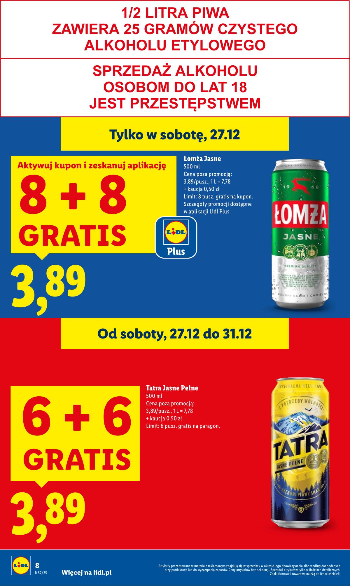Lidl Lenkija - OFERTA WAŻNA TYLKO 27.12 8 puslapis