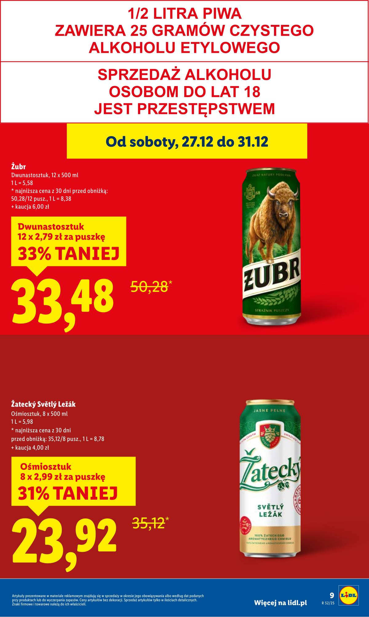 Lidl Lenkija - OFERTA WAŻNA TYLKO 27.12 9 puslapis
