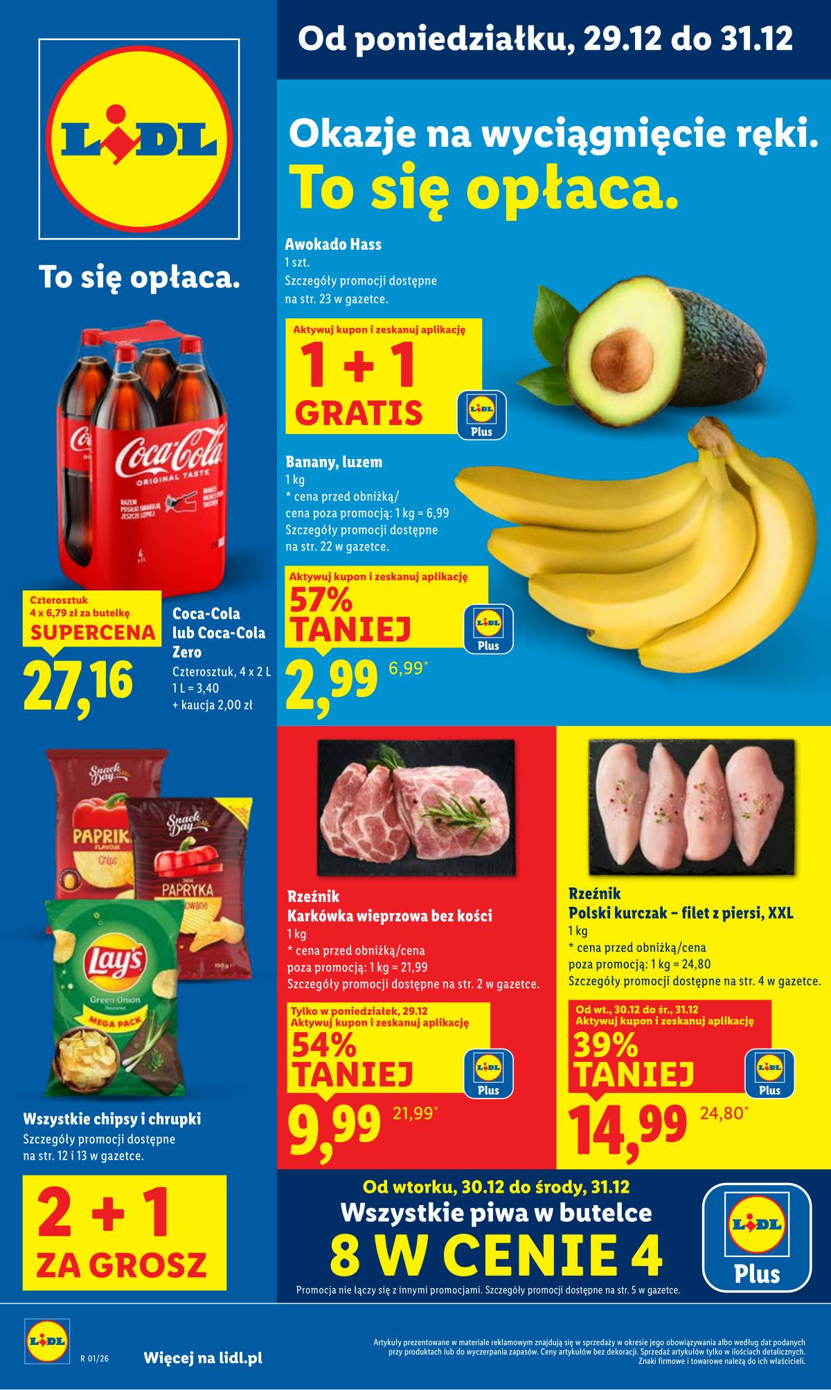 Lidl Lenkija - OFERTA WAŻNA OD 29.12 DO 31.12 1 puslapis