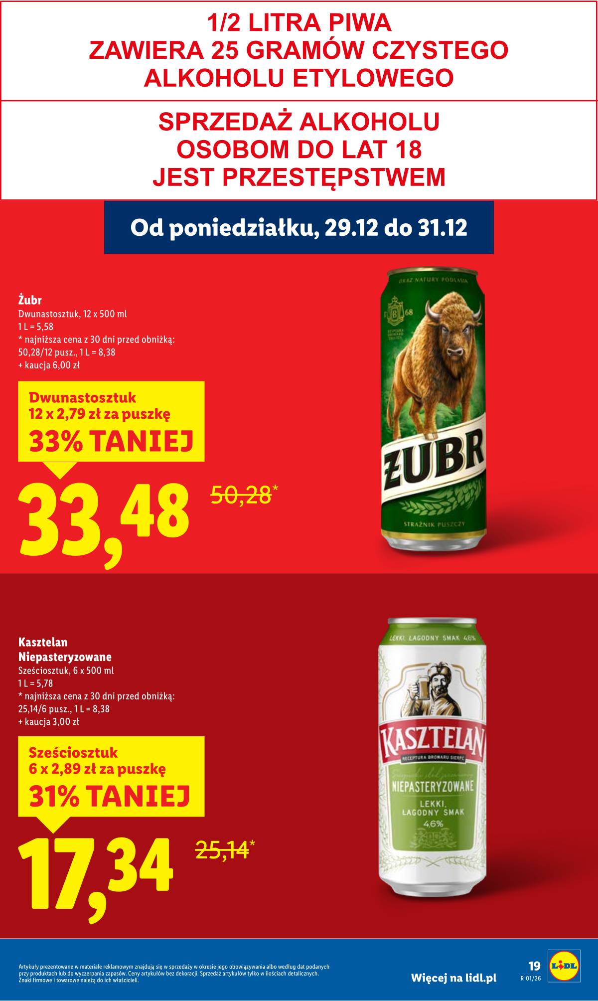 Lidl Lenkija - OFERTA WAŻNA OD 29.12 DO 31.12 19 puslapis