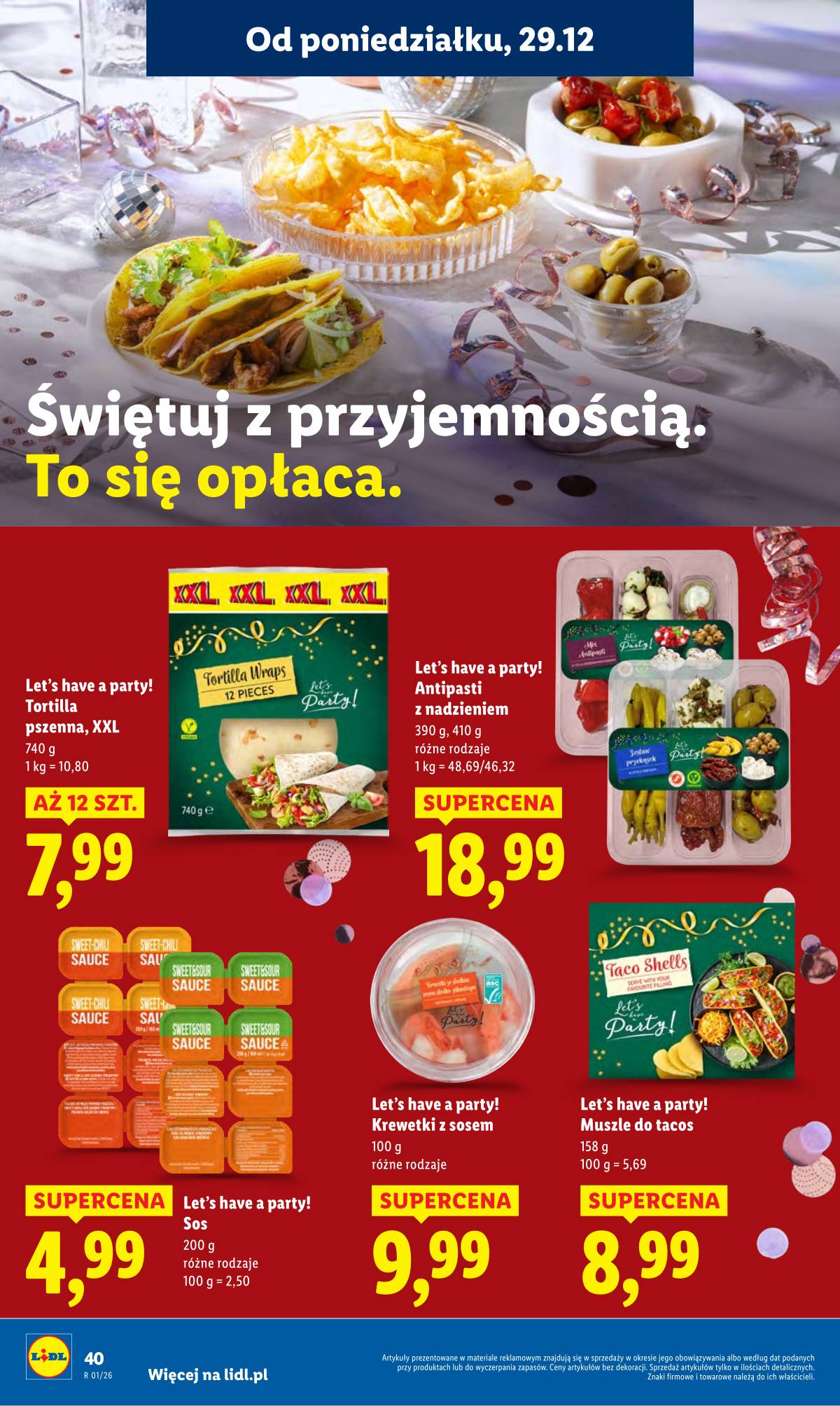 Lidl Lenkija - OFERTA WAŻNA OD 29.12 DO 31.12 40 puslapis