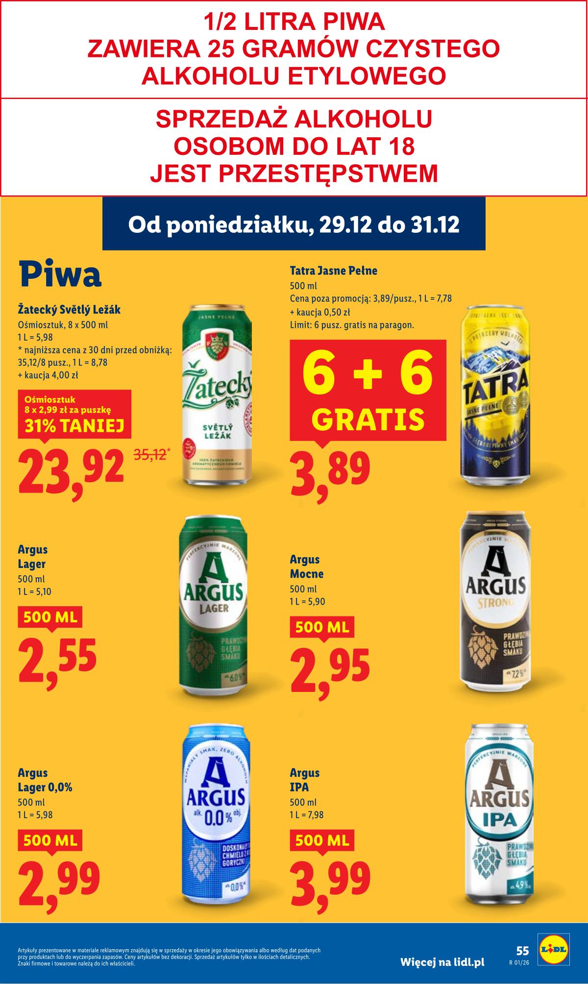 Lidl Lenkija - OFERTA WAŻNA OD 29.12 DO 31.12 55 puslapis
