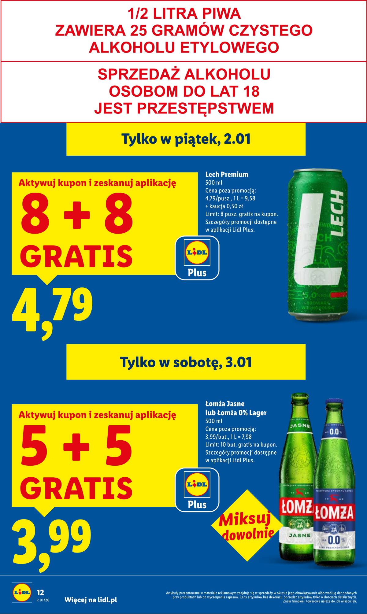 Lidl Lenkija - OFERTA WAŻNA OD 2.01 DO 3.01 12 puslapis
