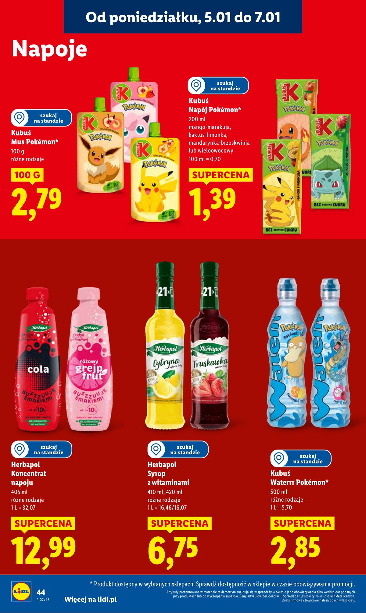 Lidl Lenkija - OFERTA WAŻNA OD 5.01 DO 7.01 46 puslapis