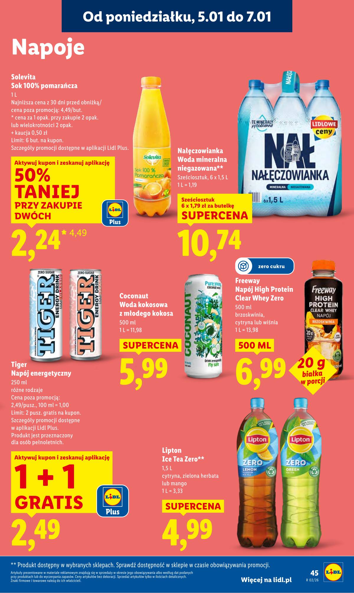 Lidl Lenkija - OFERTA WAŻNA OD 5.01 DO 7.01 47 puslapis