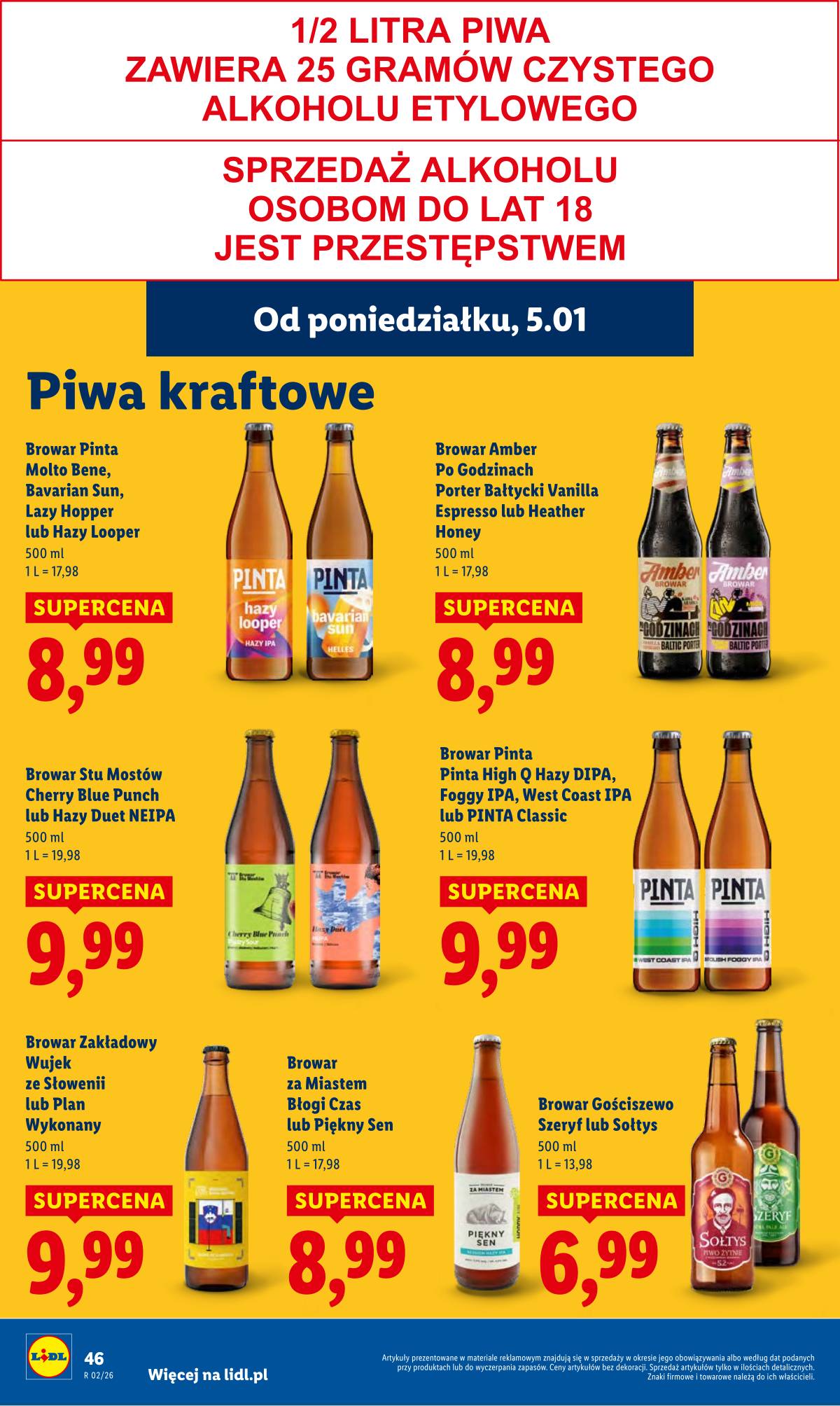 Lidl Lenkija - OFERTA WAŻNA OD 5.01 DO 7.01 48 puslapis