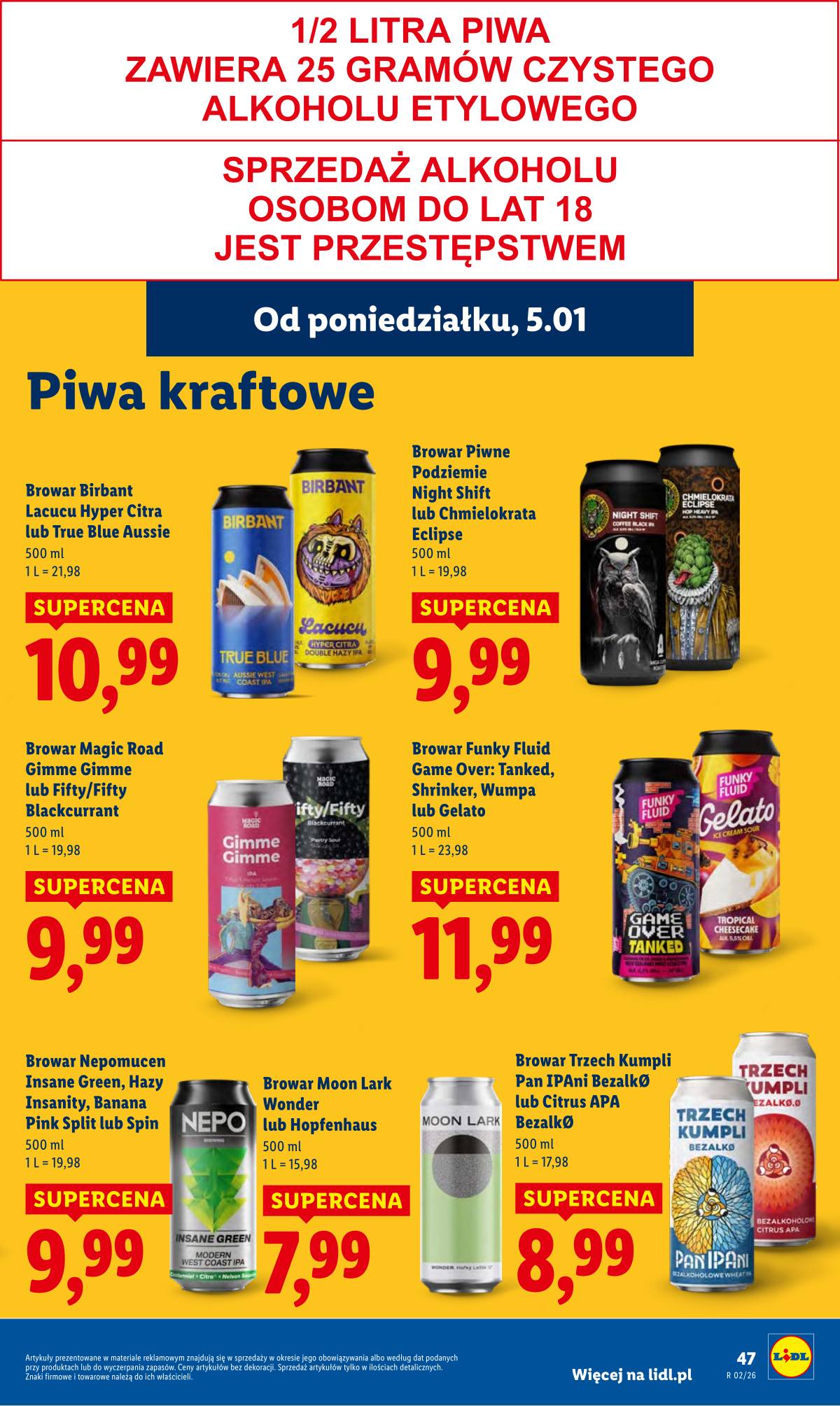 Lidl Lenkija - OFERTA WAŻNA OD 5.01 DO 7.01 49 puslapis