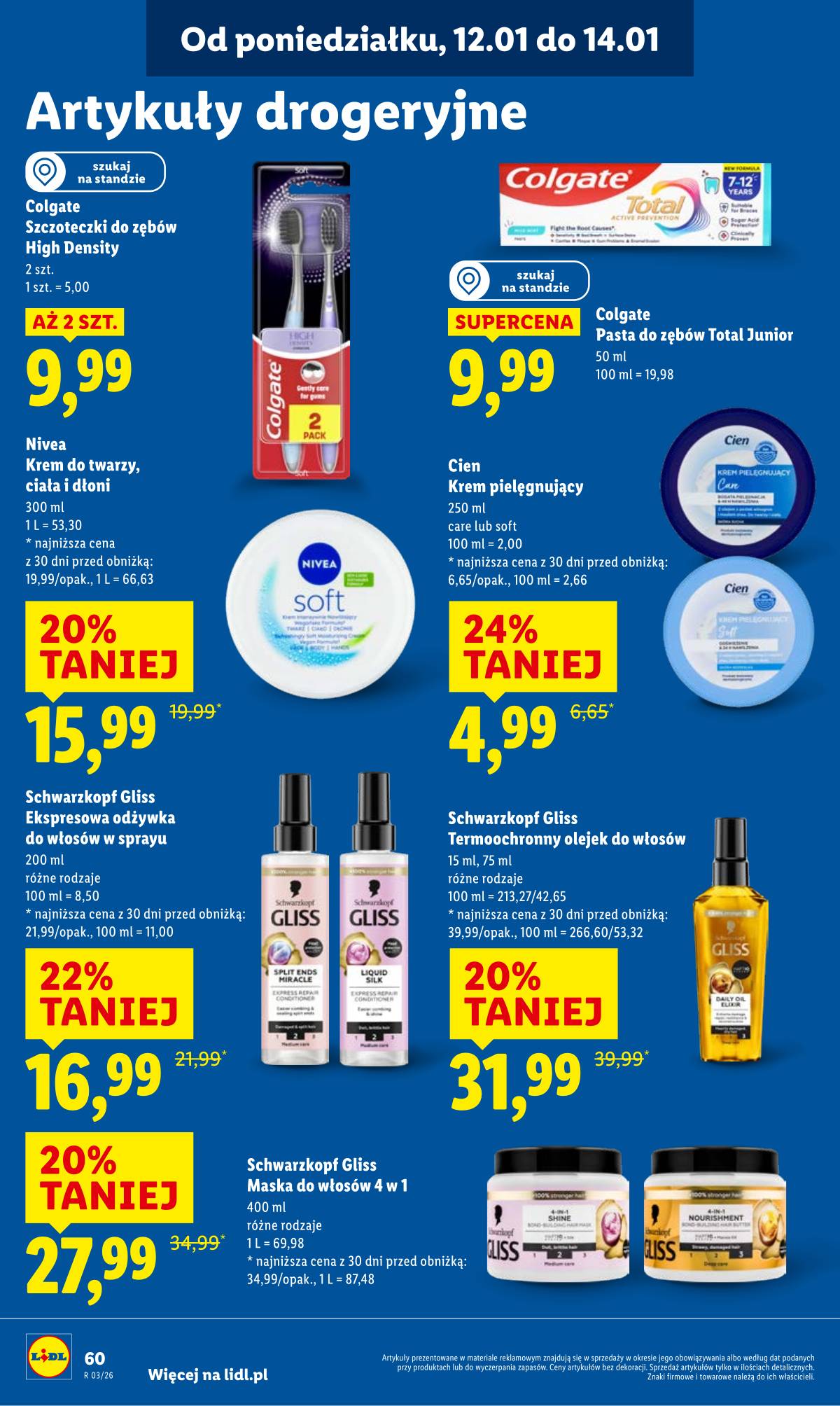 Lidl Lenkija - OFERTA WAŻNA OD 12.01 DO 14.01 60 puslapis