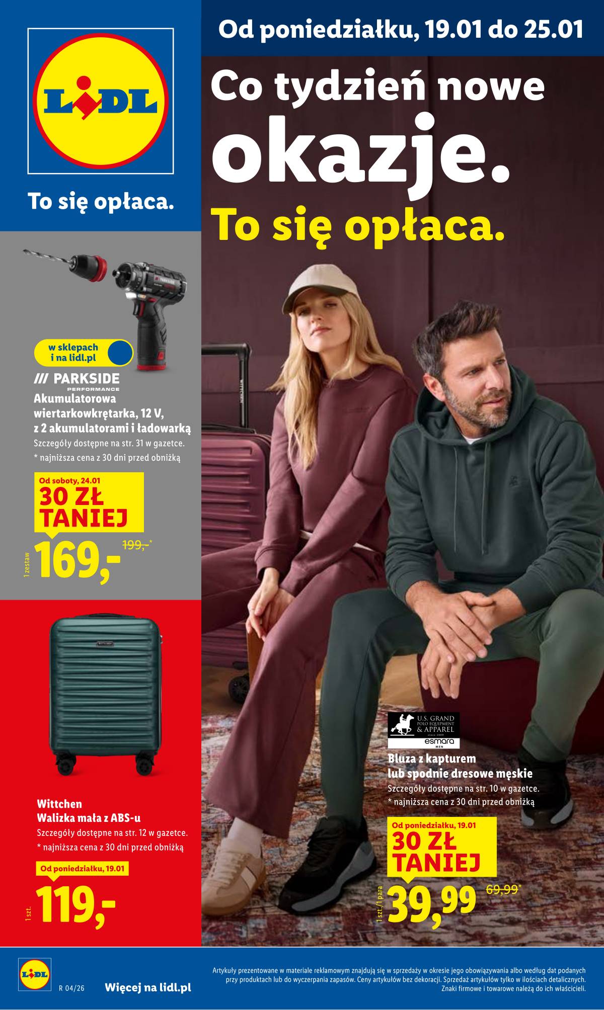 Lidl Lenkija - OFERTA WAŻNA OD 19.01 1 puslapis