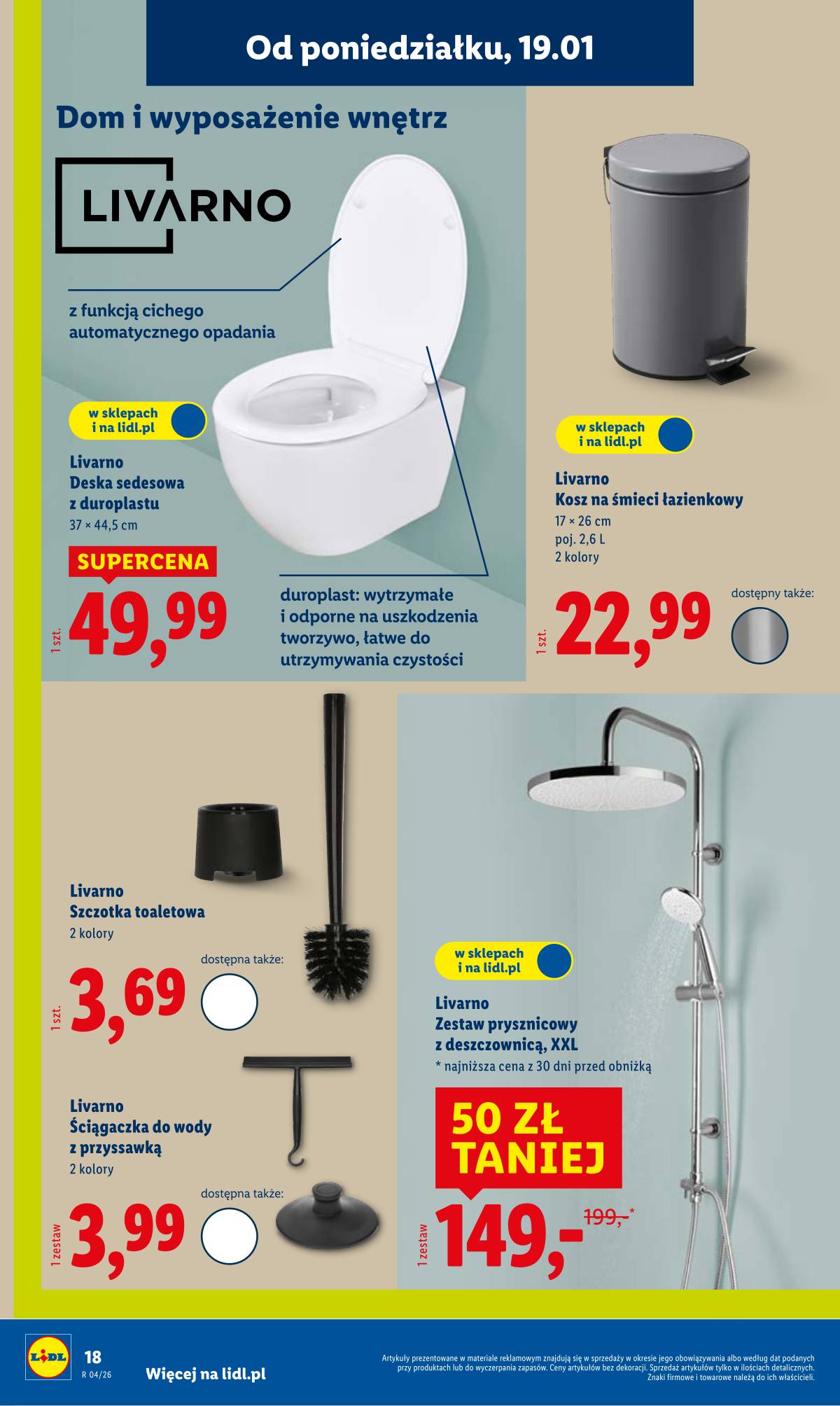 Lidl Lenkija - OFERTA WAŻNA OD 19.01 18 puslapis