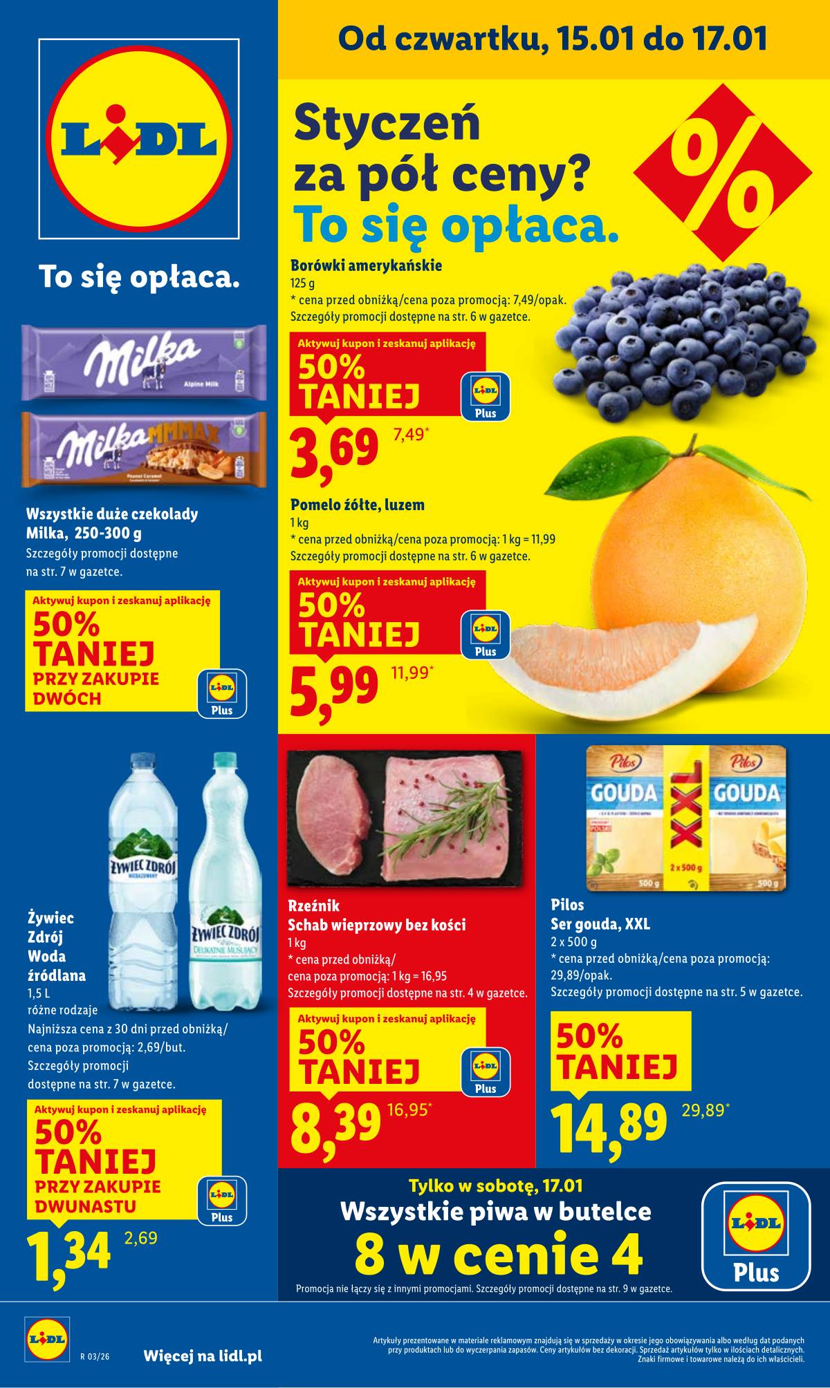 Lidl Lenkija - OFERTA WAŻNA OD 15.01 DO 17.01 1 puslapis