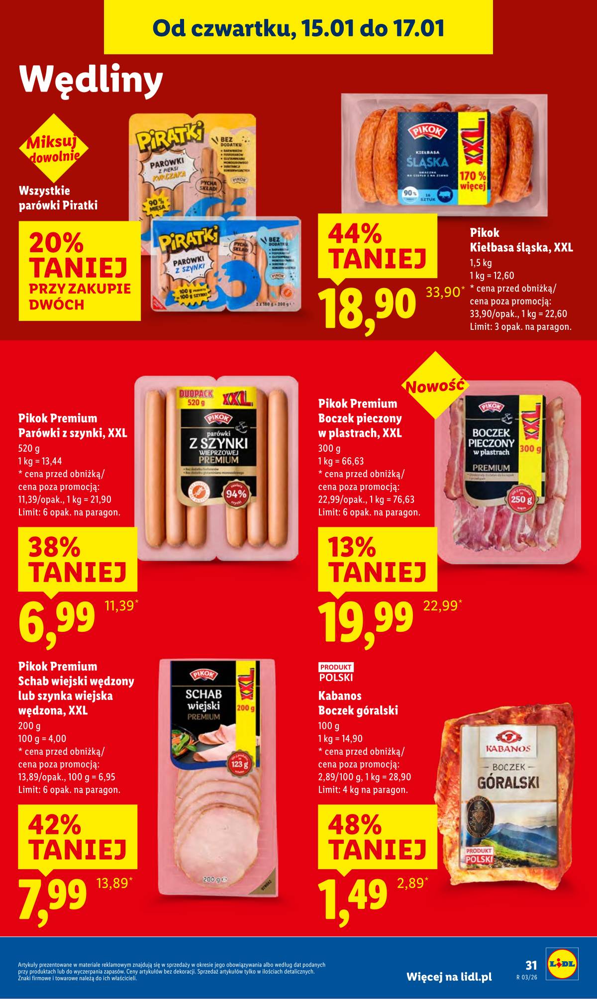 Lidl Lenkija - OFERTA WAŻNA OD 15.01 DO 17.01 31 puslapis