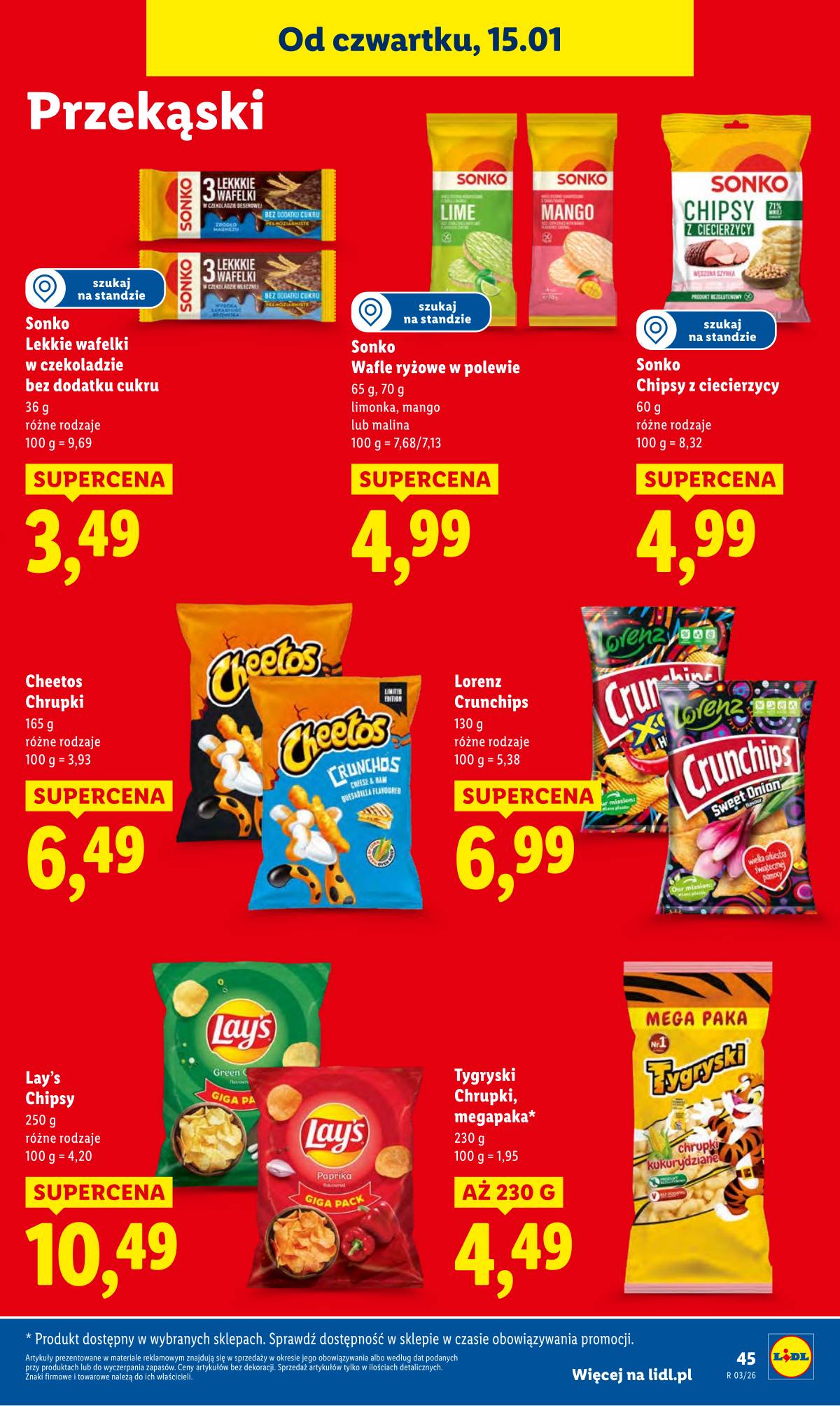 Lidl Lenkija - OFERTA WAŻNA OD 15.01 DO 17.01 45 puslapis