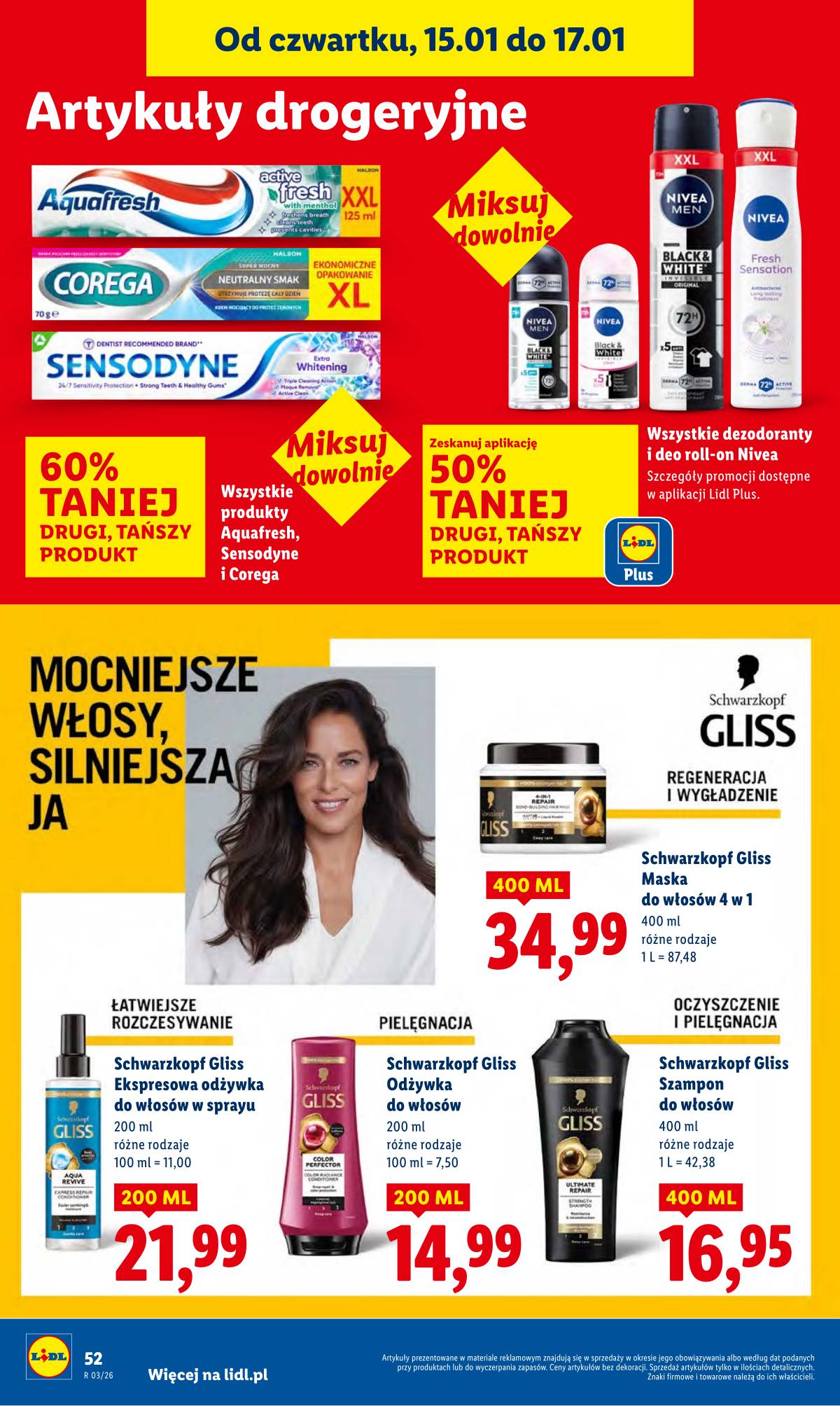 Lidl Lenkija - OFERTA WAŻNA OD 15.01 DO 17.01 52 puslapis