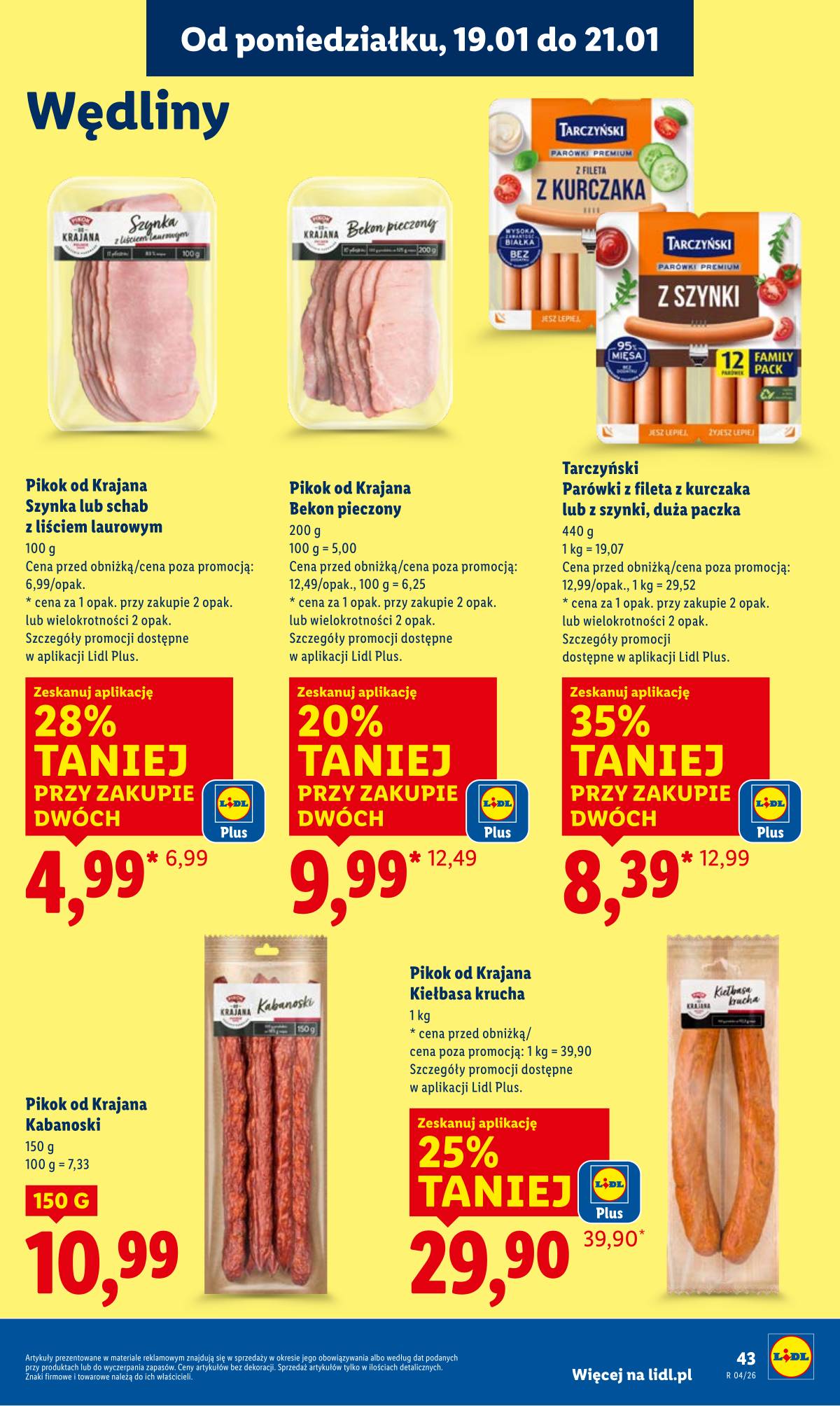 Lidl Lenkija - OFERTA WAŻNA OD 19.01 DO 21.01 43 puslapis