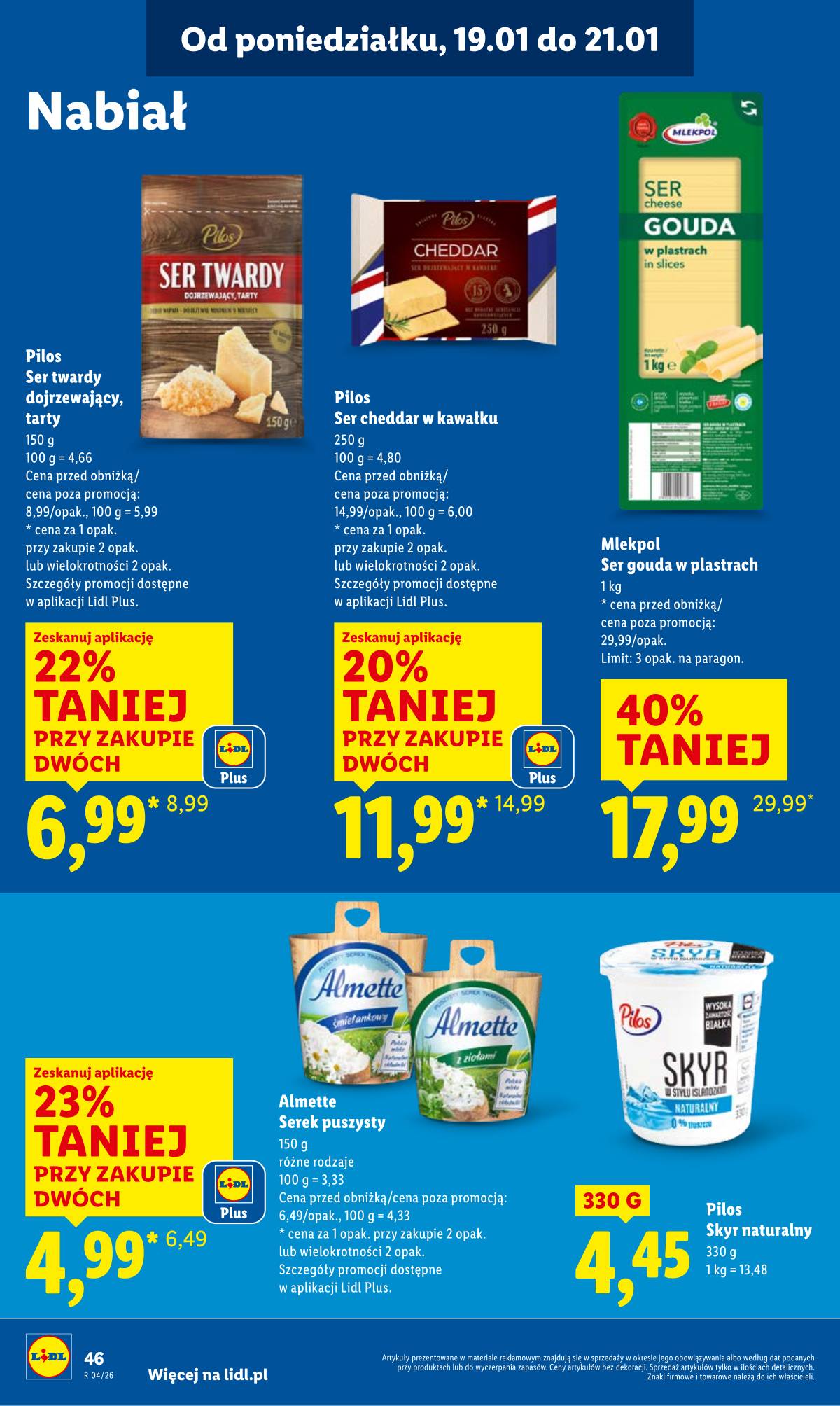 Lidl Lenkija - OFERTA WAŻNA OD 19.01 DO 21.01 46 puslapis