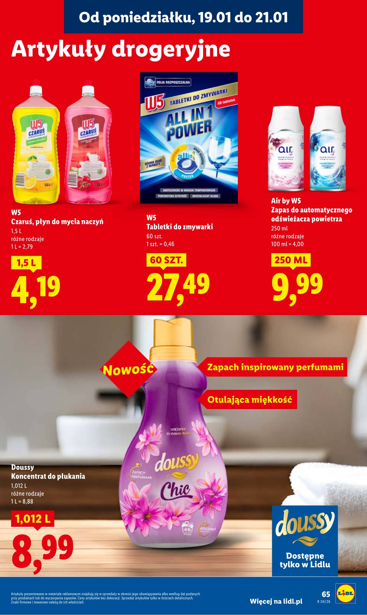 Lidl Lenkija - OFERTA WAŻNA OD 19.01 DO 21.01 65 puslapis