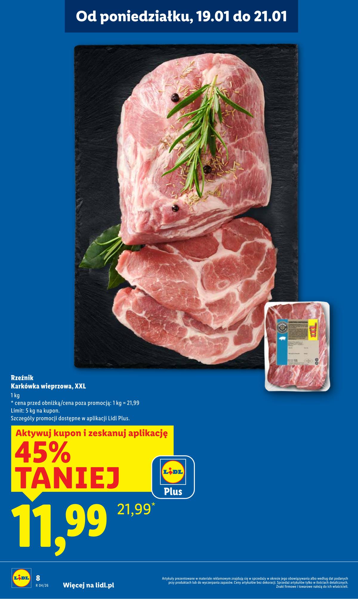 Lidl Lenkija - OFERTA WAŻNA OD 19.01 DO 21.01 8 puslapis