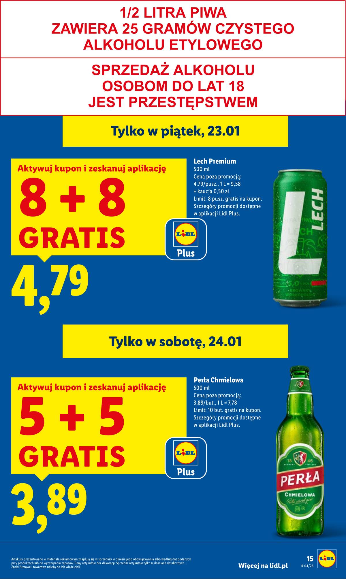 Lidl Lenkija - OFERTA WAŻNA OD 22.01 DO 25.01 15 puslapis