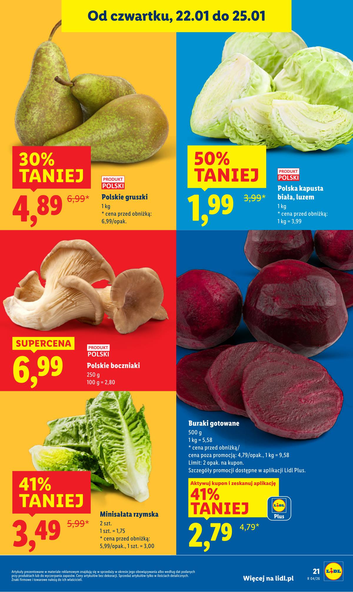Lidl Lenkija - OFERTA WAŻNA OD 22.01 DO 25.01 21 puslapis
