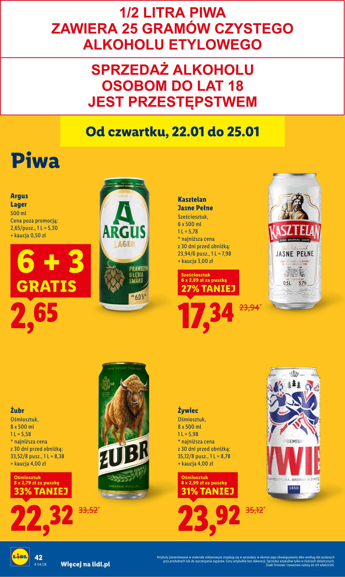 Lidl Lenkija - OFERTA WAŻNA OD 22.01 DO 25.01 42 puslapis