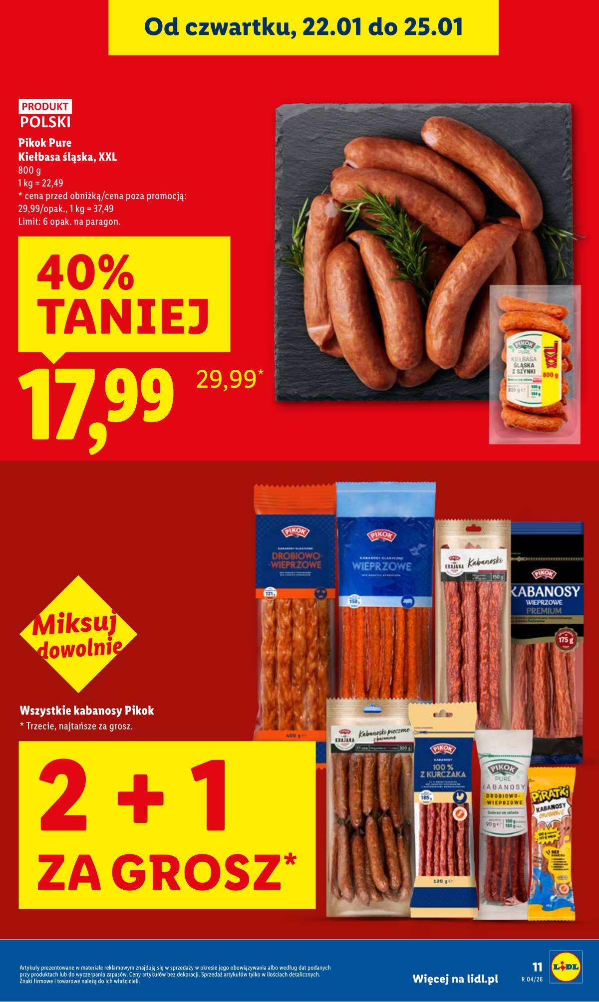 Lidl Lenkija - OFERTA WAŻNA OD 22.01 DO 25.01 11 puslapis