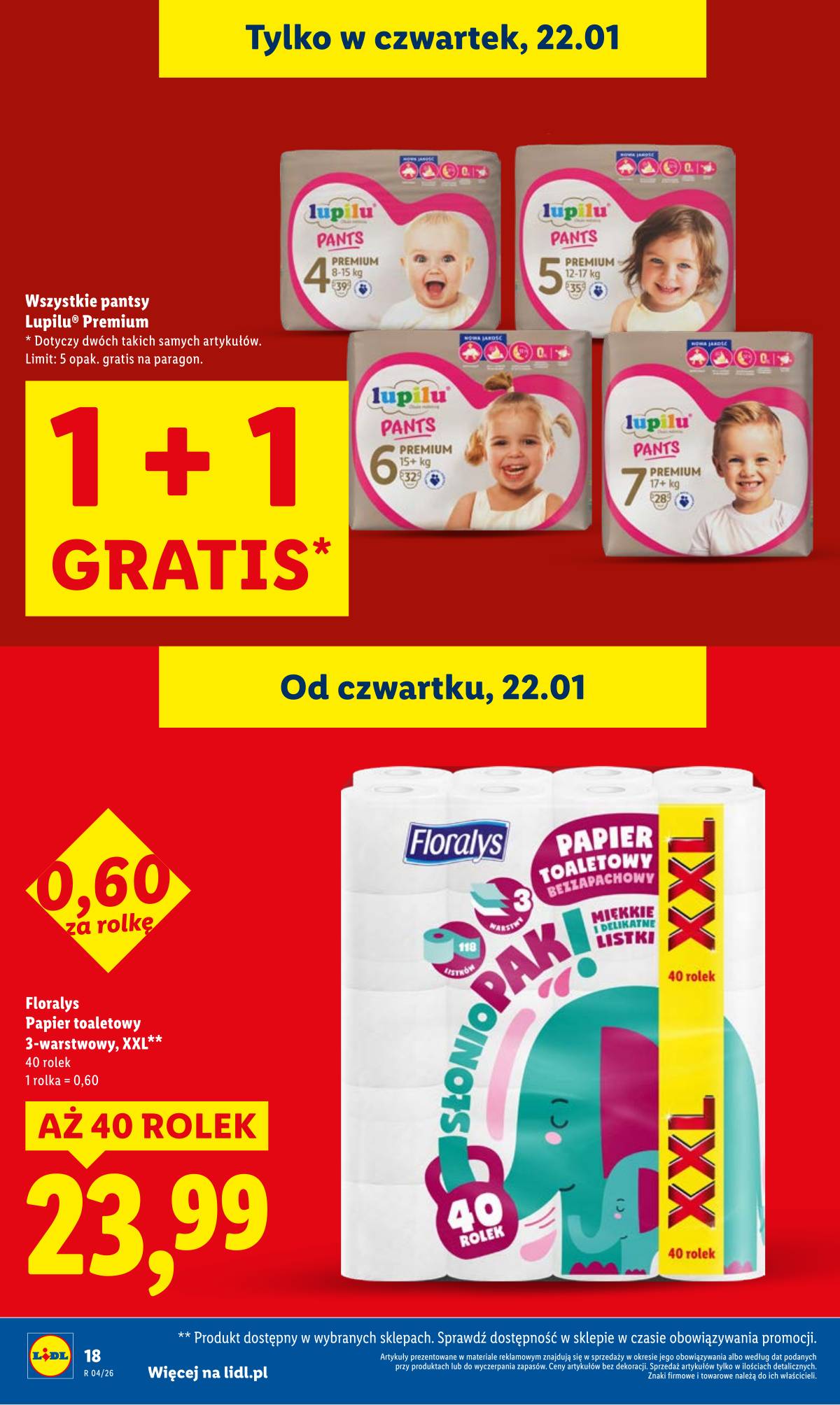 Lidl Lenkija - OFERTA WAŻNA OD 22.01 DO 25.01 18 puslapis