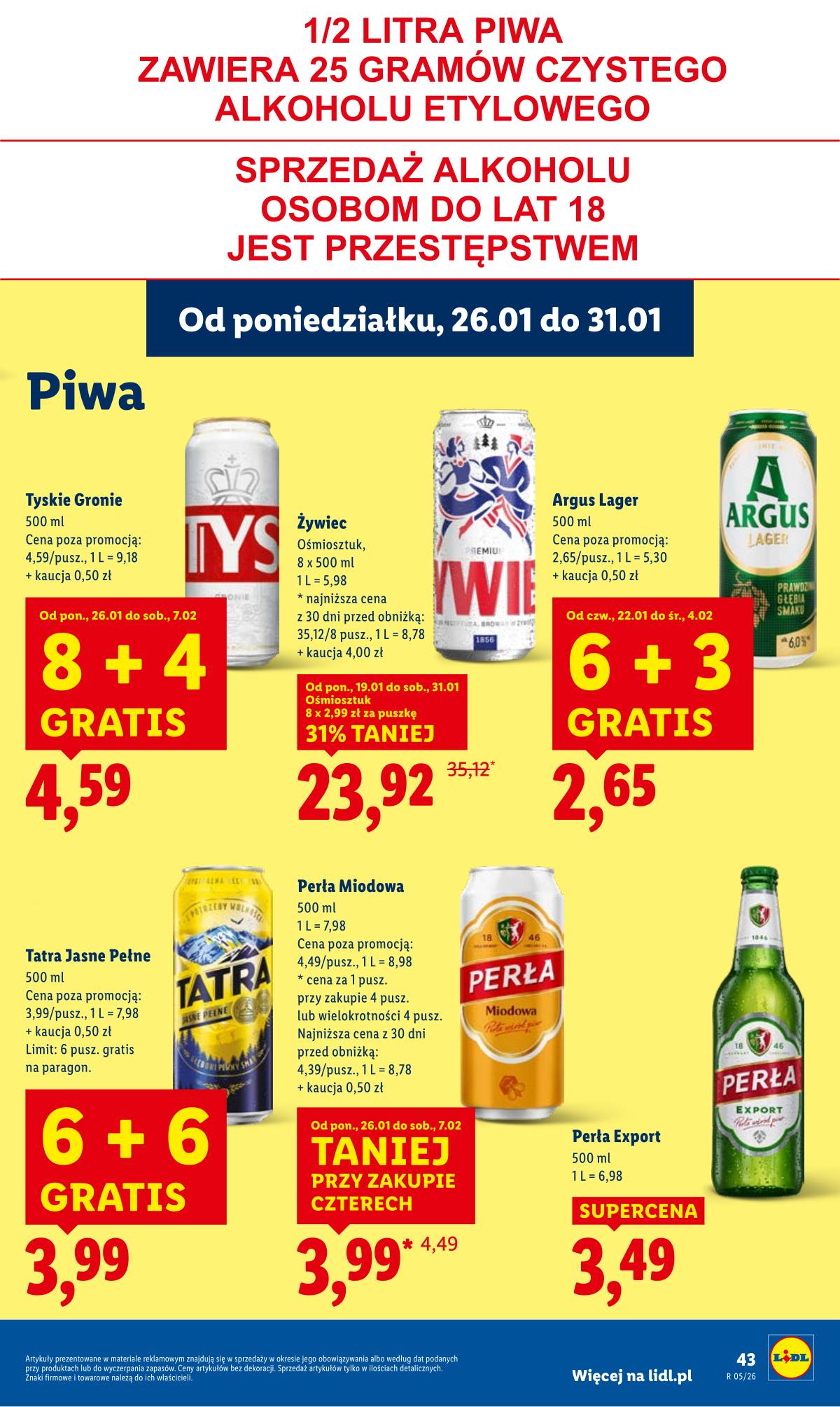 Lidl Lenkija - OFERTA WAŻNA OD 26.01 DO 28.01 43 puslapis