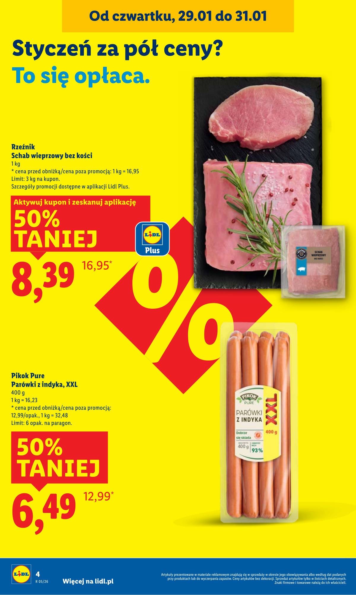 Lidl Lenkija - OFERTA WAŻNA OD 29.01 DO 31.01 4 puslapis