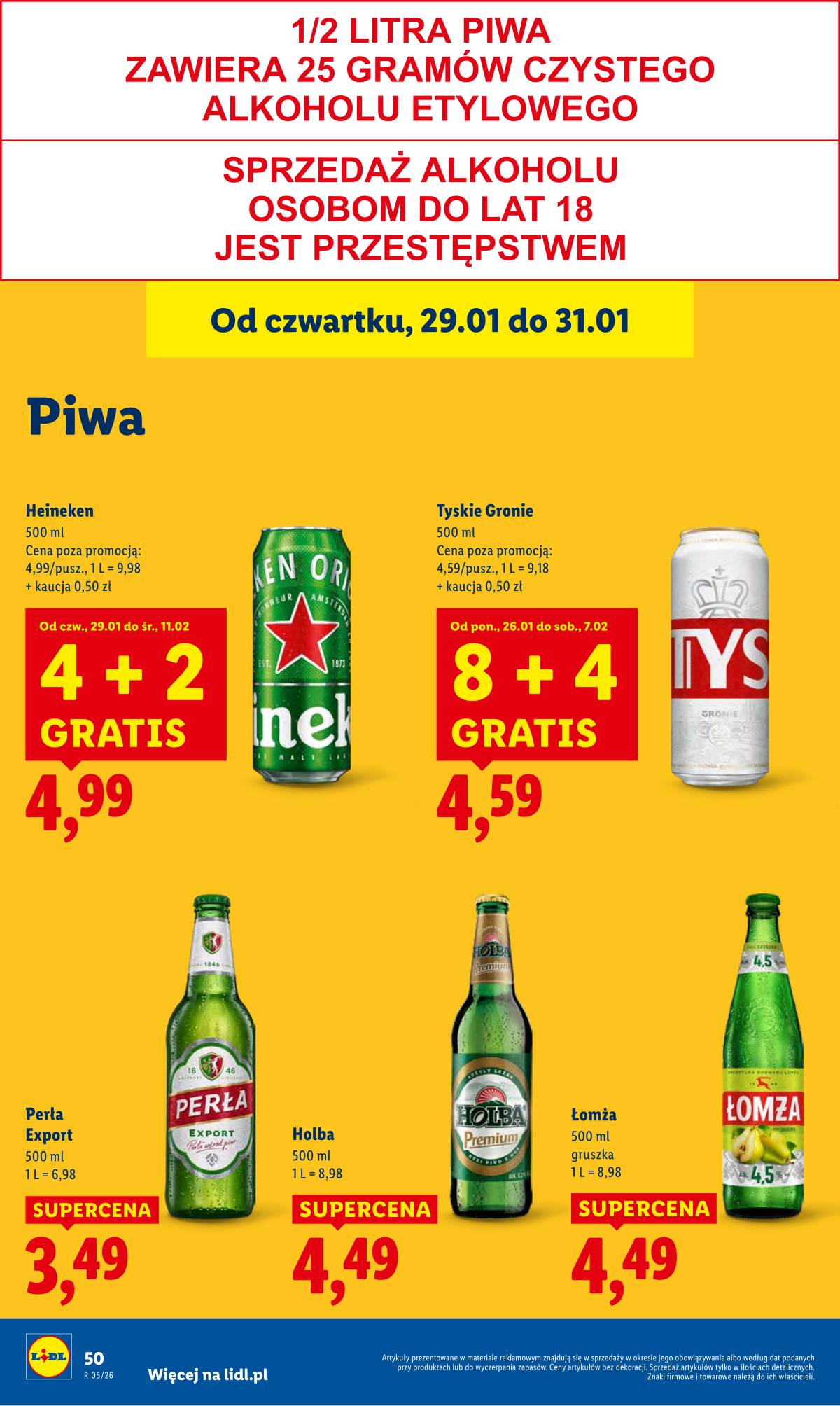 Lidl Lenkija - OFERTA WAŻNA OD 29.01 DO 31.01 50 puslapis