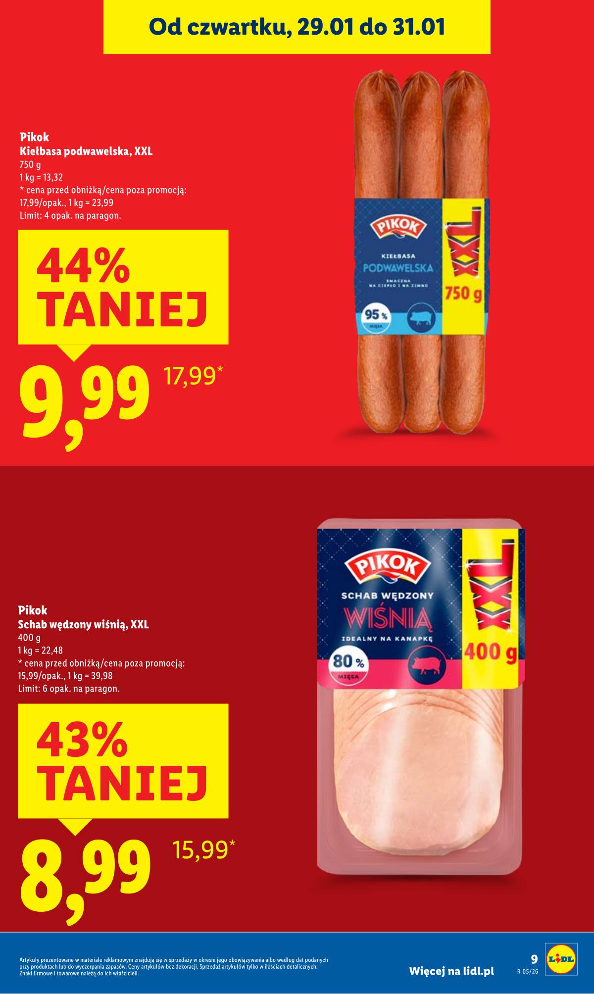 Lidl Lenkija - OFERTA WAŻNA OD 29.01 DO 31.01 9 puslapis