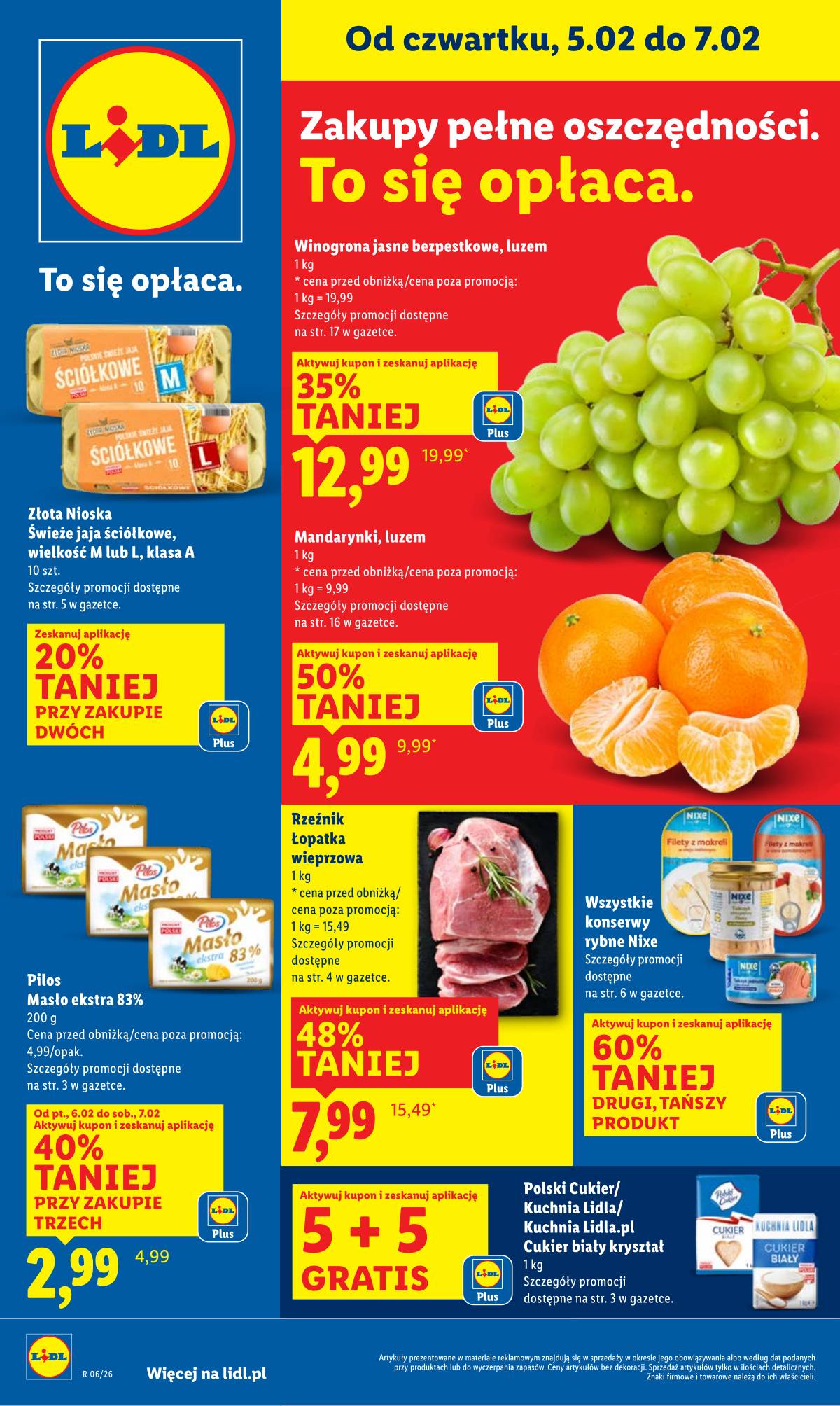 Lidl Lenkija - OFERTA WAŻNA OD 5.02 DO 7.02 1 puslapis