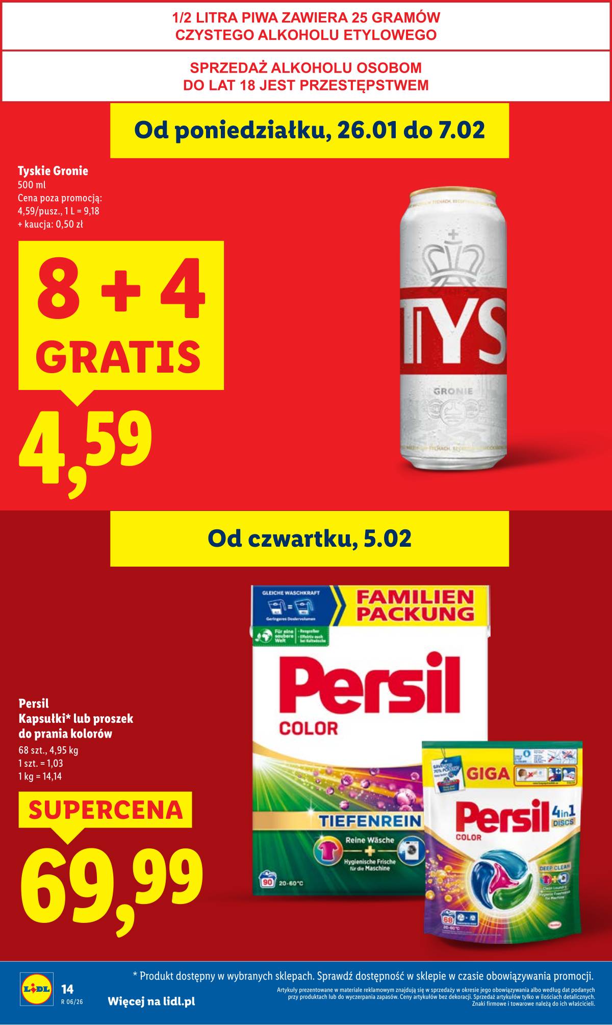 Lidl Lenkija - OFERTA WAŻNA OD 5.02 DO 7.02 14 puslapis
