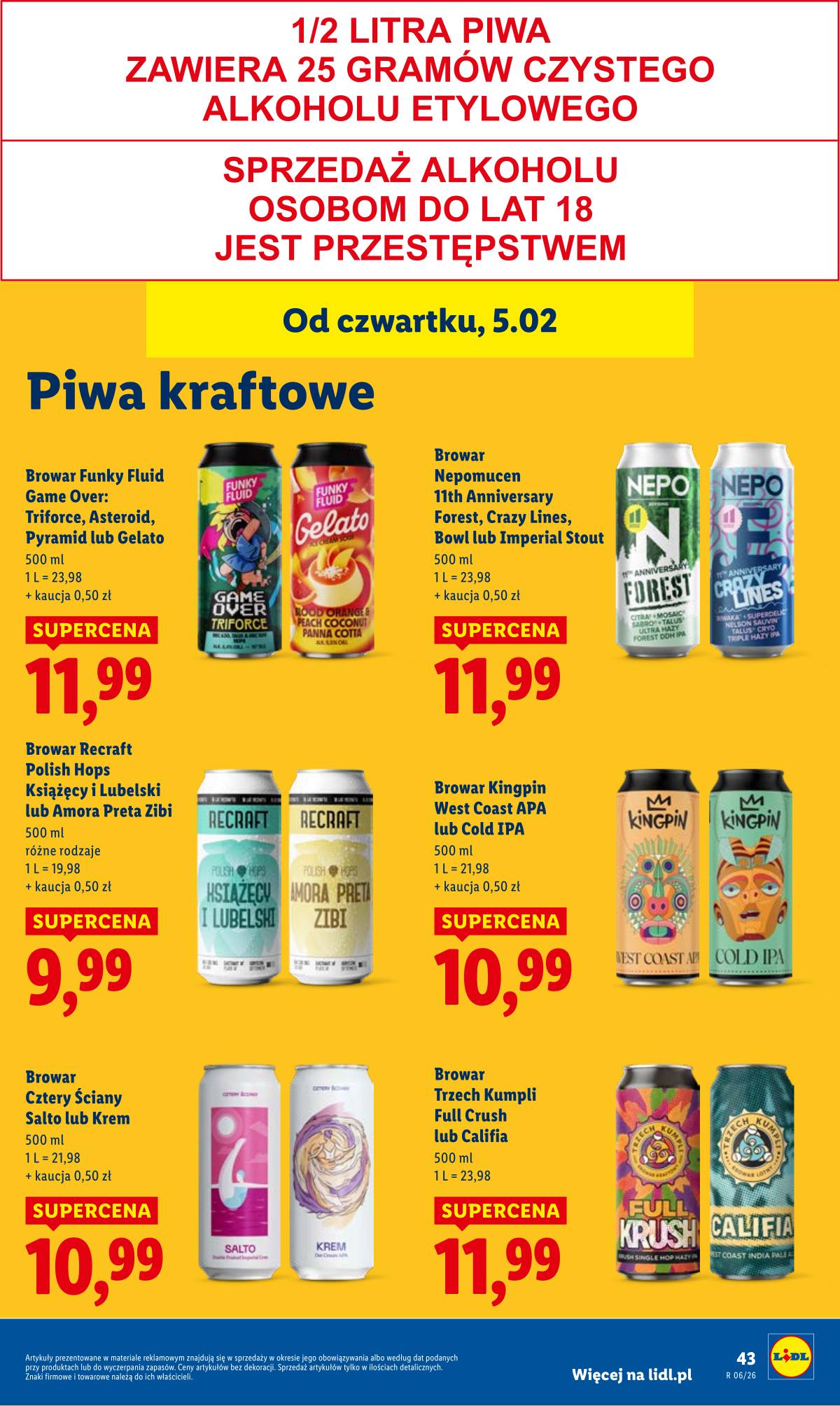 Lidl Lenkija - OFERTA WAŻNA OD 5.02 DO 7.02 45 puslapis