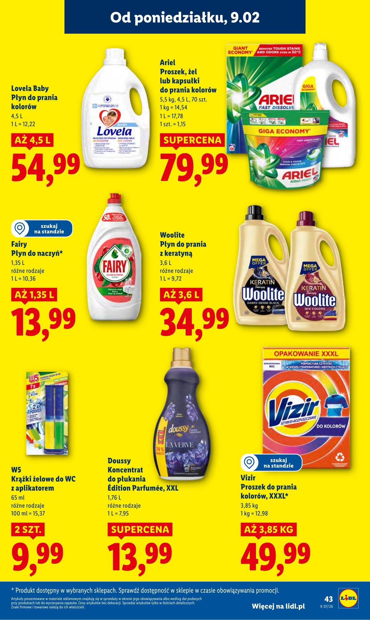 Lidl Lenkija - OFERTA WAŻNA OD 09.02 DO 11.02 43 puslapis