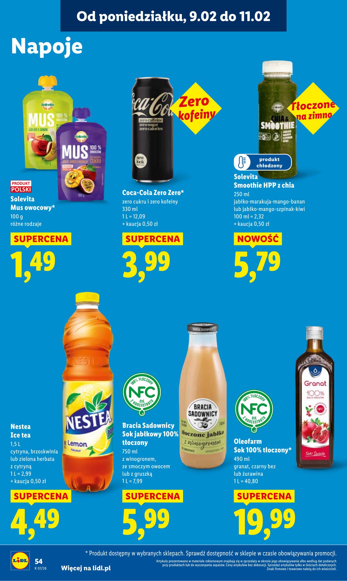 Lidl Lenkija - OFERTA WAŻNA OD 09.02 DO 11.02 54 puslapis