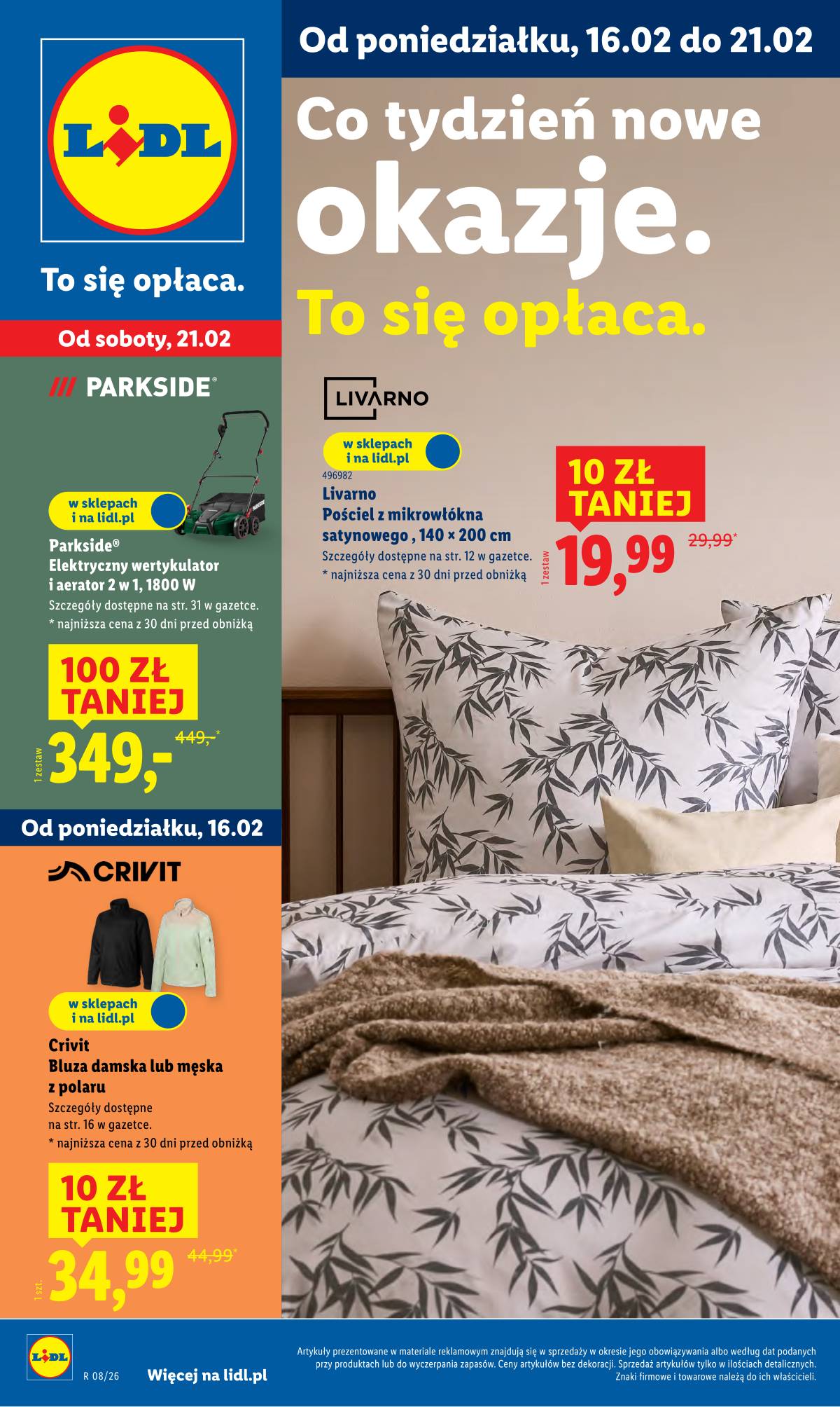 Lidl Lenkija - OFERTA WAŻNA OD 16.02 1 puslapis